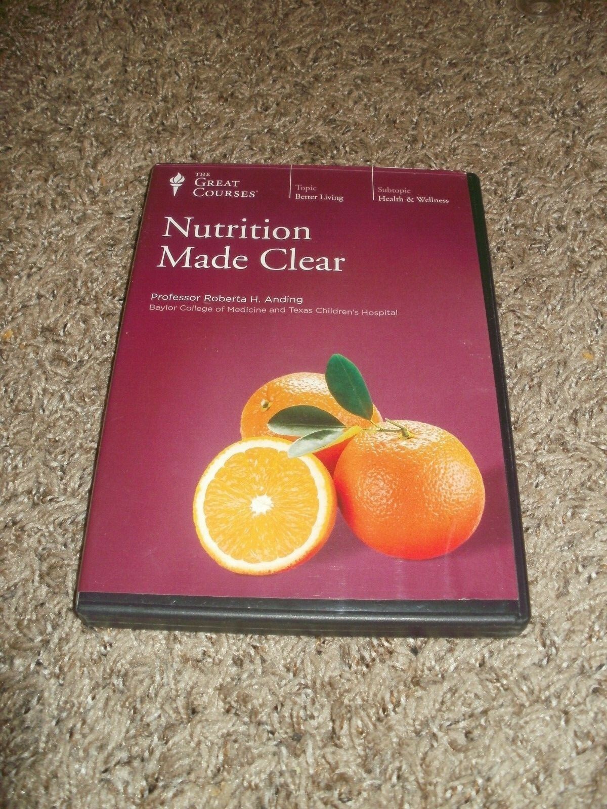 Teaching Company NUTRITION MADE CLEAR Health & Wellness Great Courses Anding