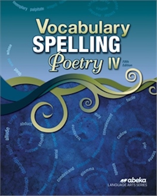 A Beka Vocabulary Spelling Poetry IV Student Book Brand New Fifth Edition