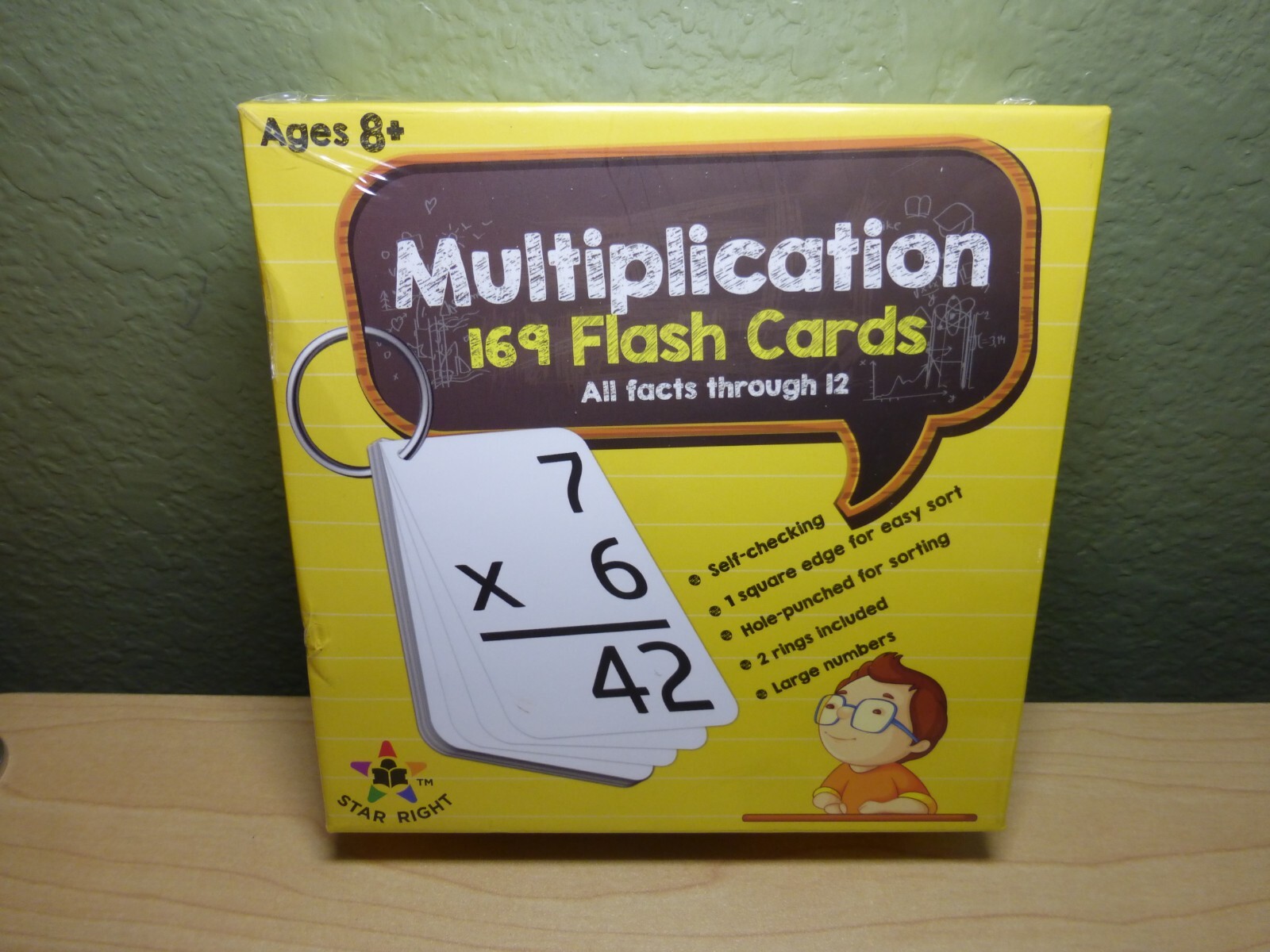 Multiplication 169 Flash Cards Ages 8+ All Facts through 12 Star Right Brand New