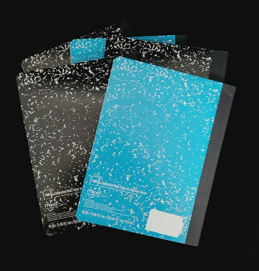 Mead Wireless Composition Book, Wide Rule, 9-3/4 x 7-1/2, 100/Sheet – 5 Pack