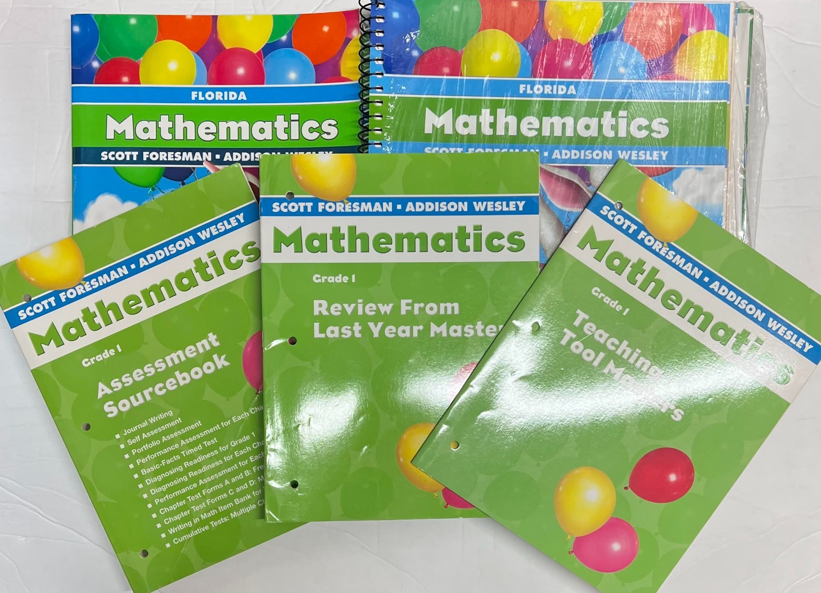 Grade 1 Scott Foresman Math Tests Teacher Edition Homeschool 1st Curriculum Lot