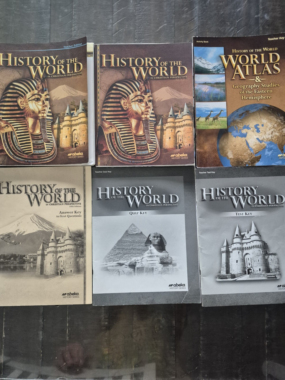Abeka Grade 7 History Of The World Teacher Books and Student Text Book