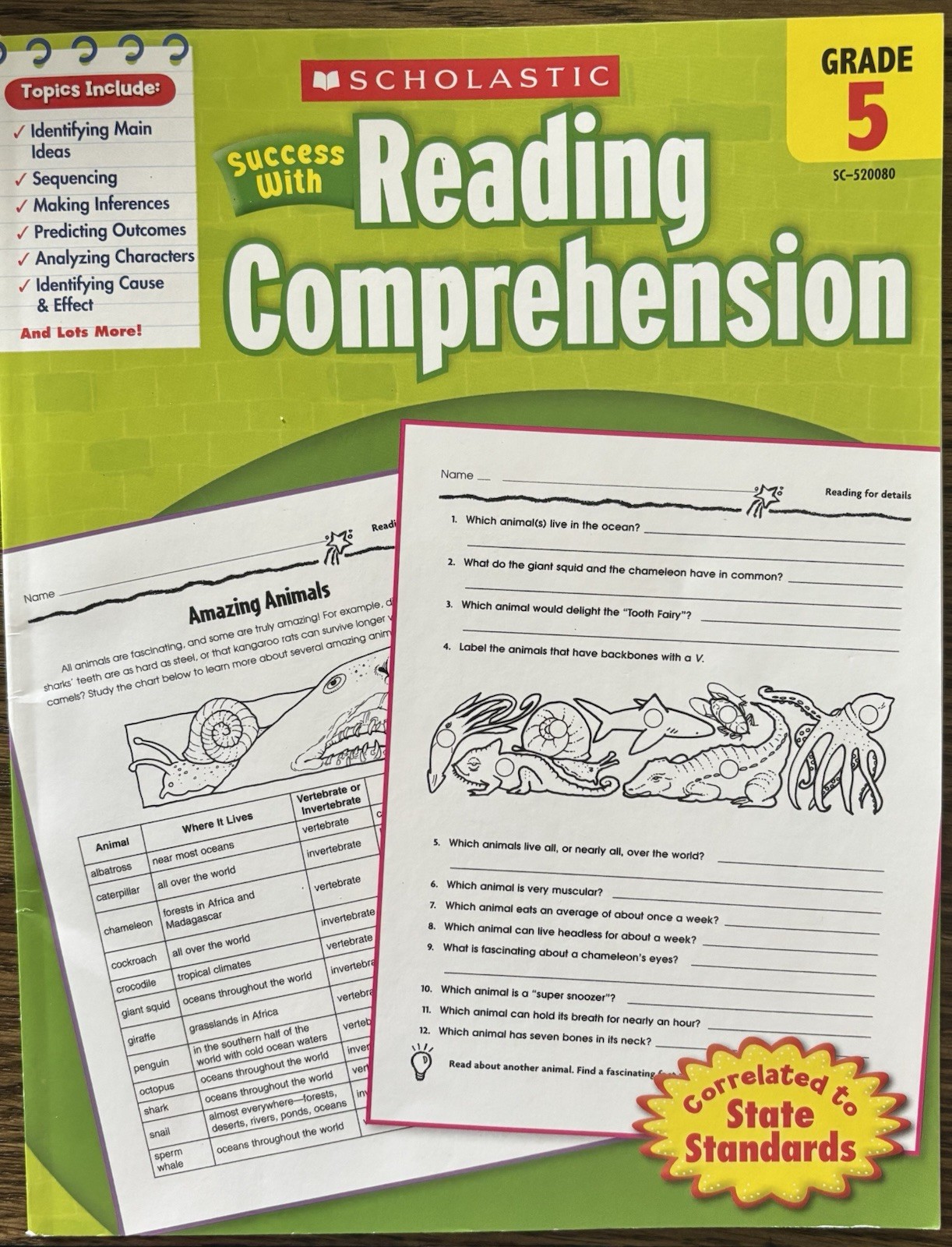 Success with Reading Comprehension Grade 5 By Scholastic