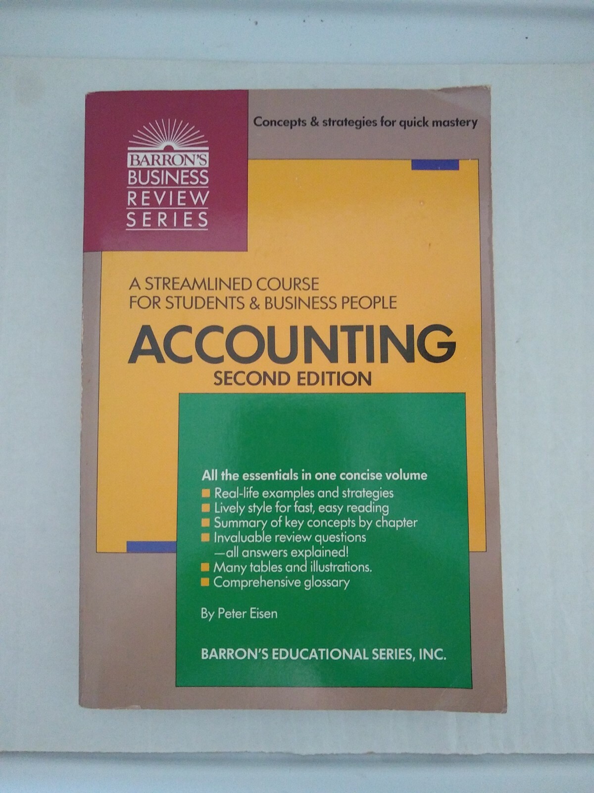 Barron’s Business Review Series Accounting Second Edition by Peter Eisen