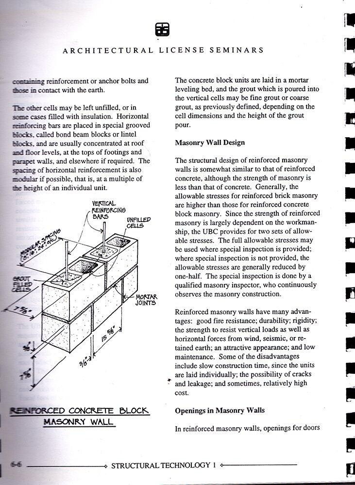 STRUCTURAL TECHNOLOGY 1 & 2 David Berg Robert Marks Architectural License Semina