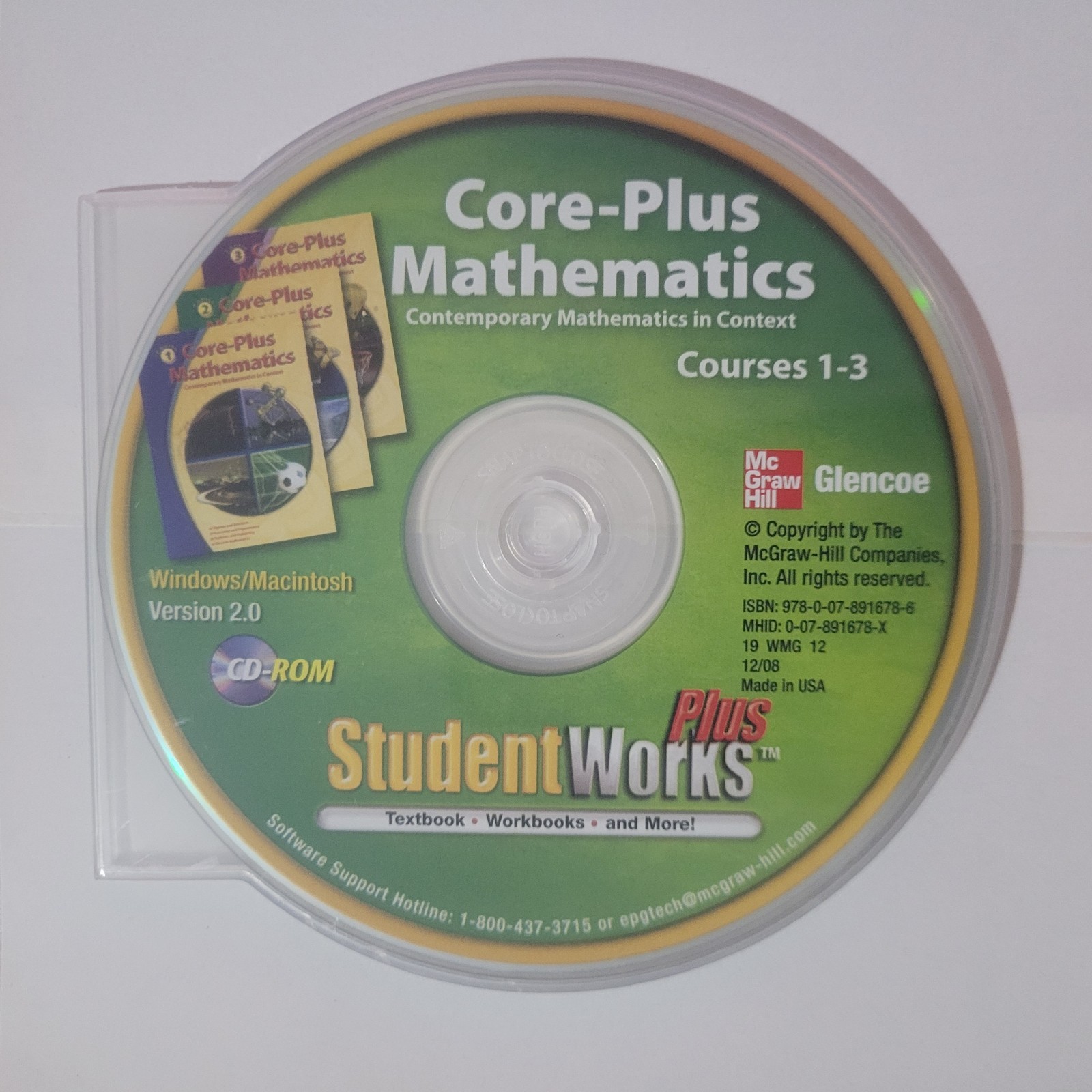 Core-Plus Mathematics Student Works Plus CD-Rom Course 1 2 & 3 Edition Core Plus