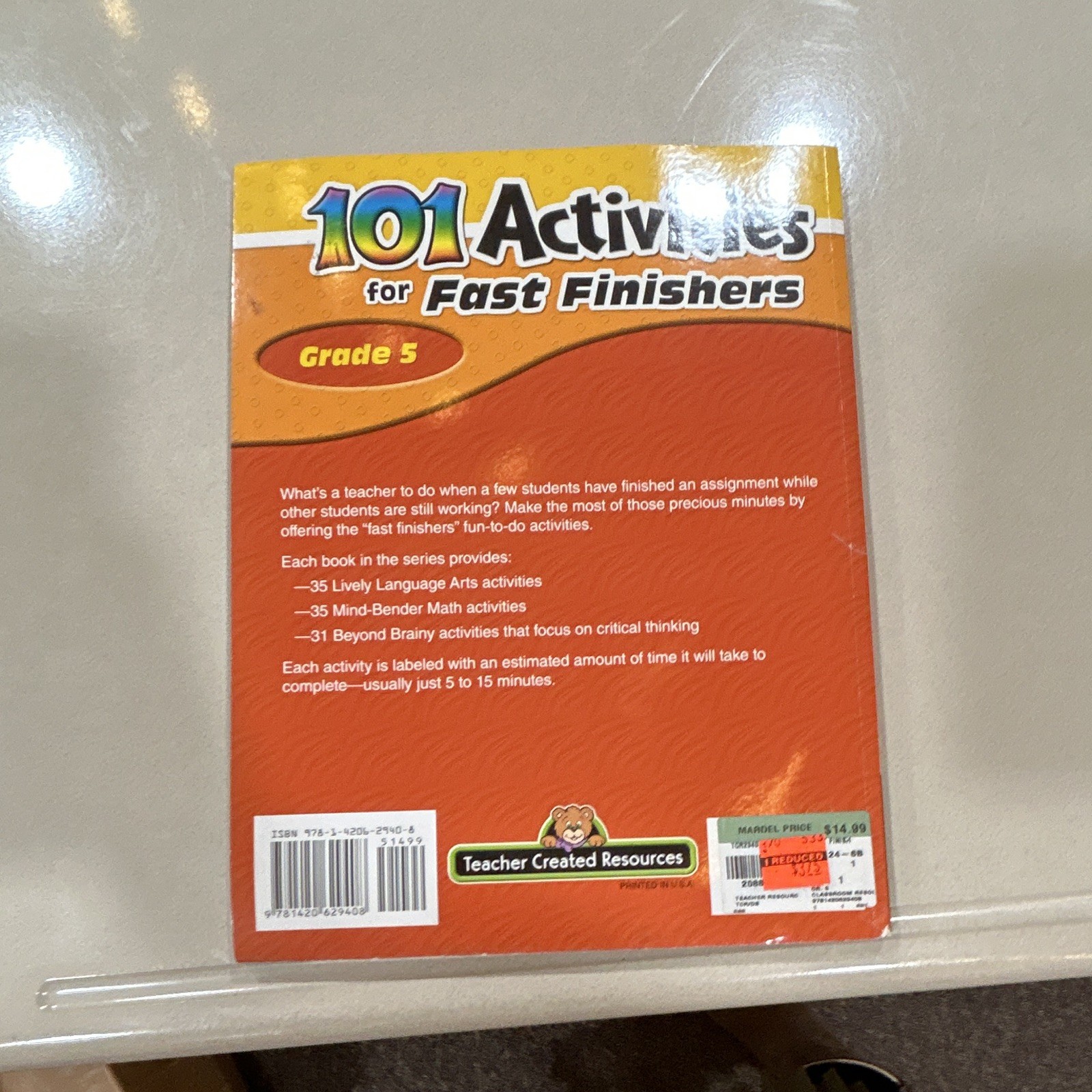 Teacher Created Resources 101 Activities Fast Finishers Grade 5 PB Study MPN