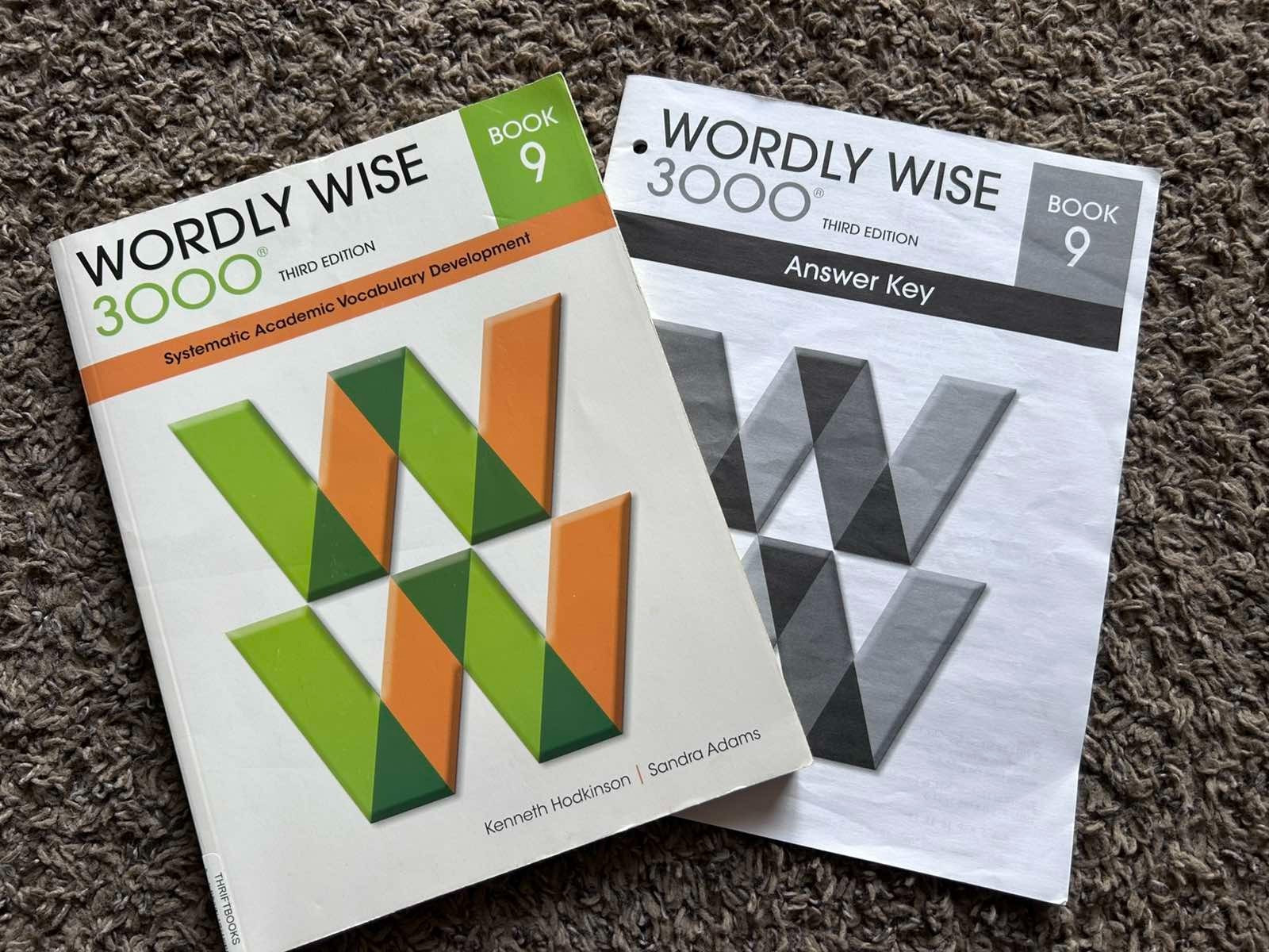 Wordly Wise 3000 Hodkinson Book 9 Student Book & Answer Key Third Ed GOOD Adams