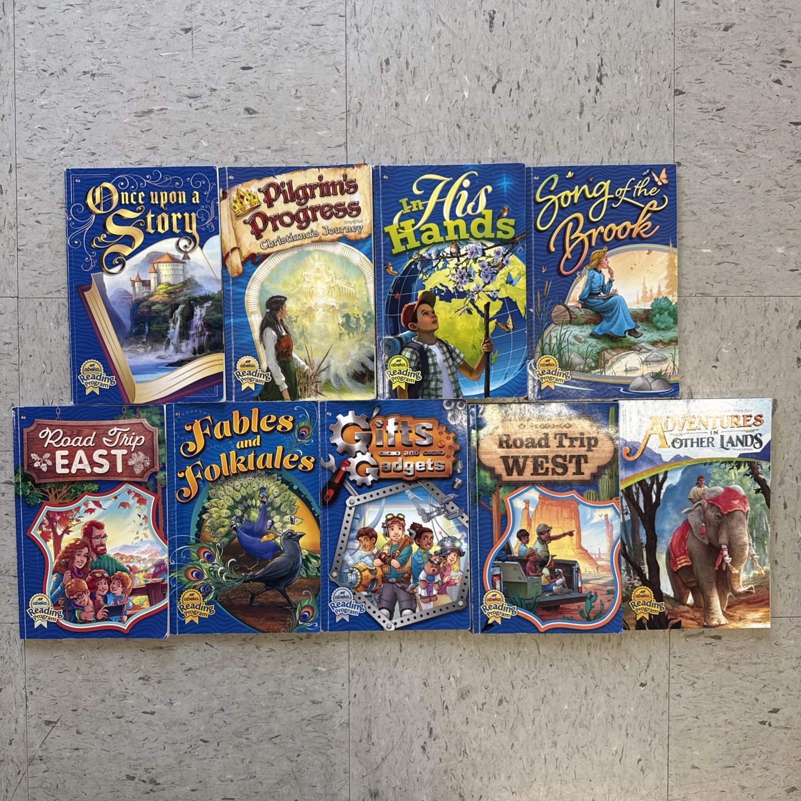 Abeka Reading Program 4 Grade 4 Readers Lot Of 9 Books Reading Homeschool
