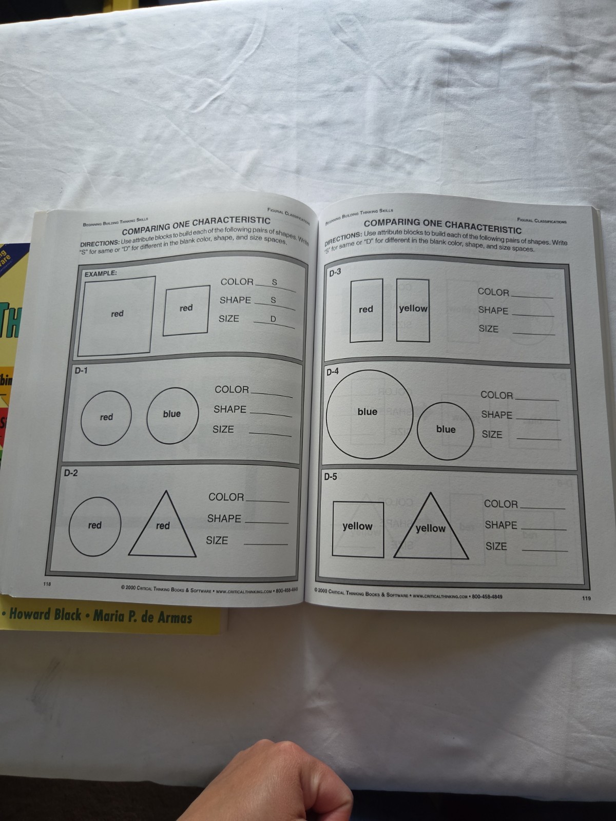 Building Thinking Skills Beginning Figural CRITICAL THINKING COMPANY W/ Teacher