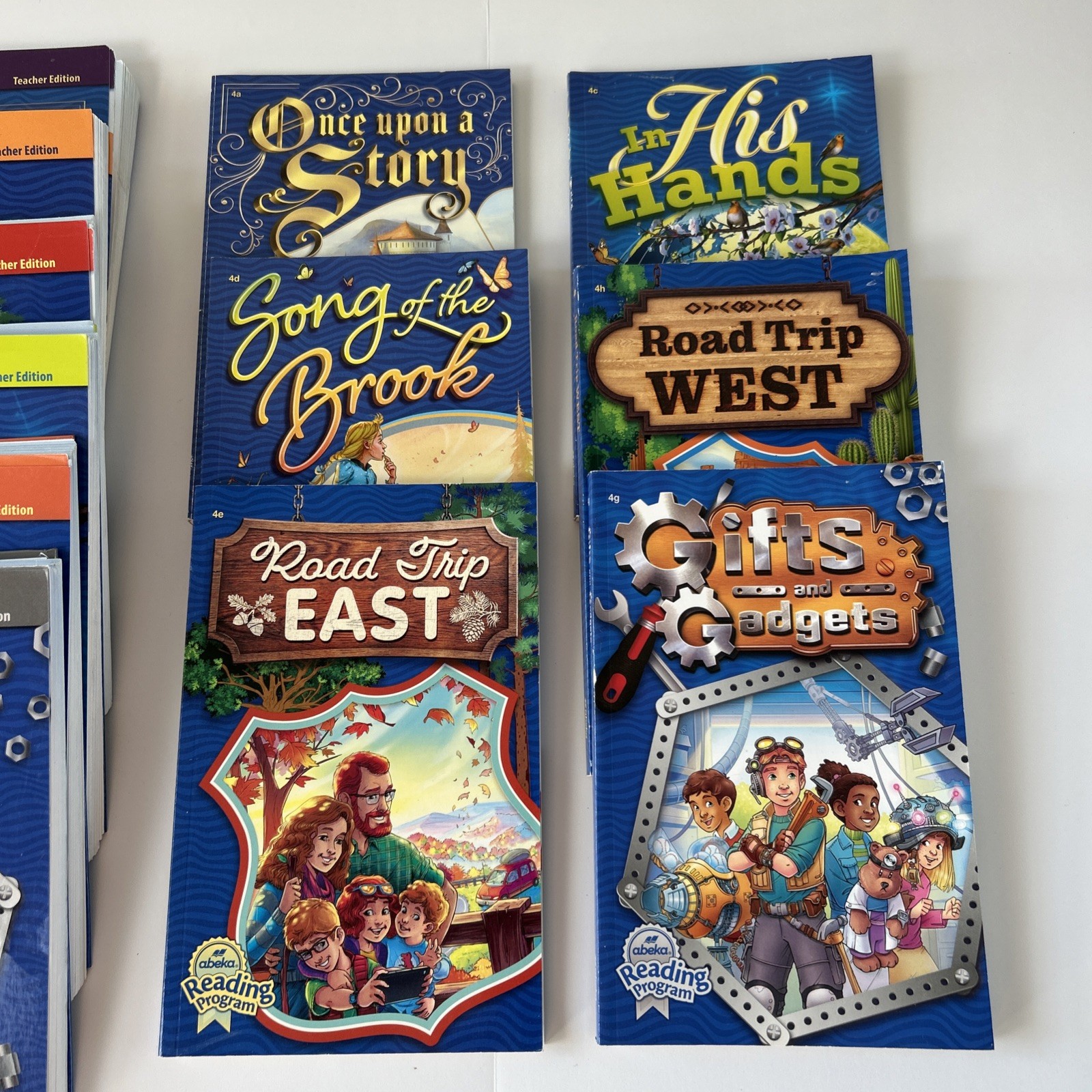 Grade 4 Abeka Reading Program 6 Readers & Teachers Editions Homeschool Lot of 12