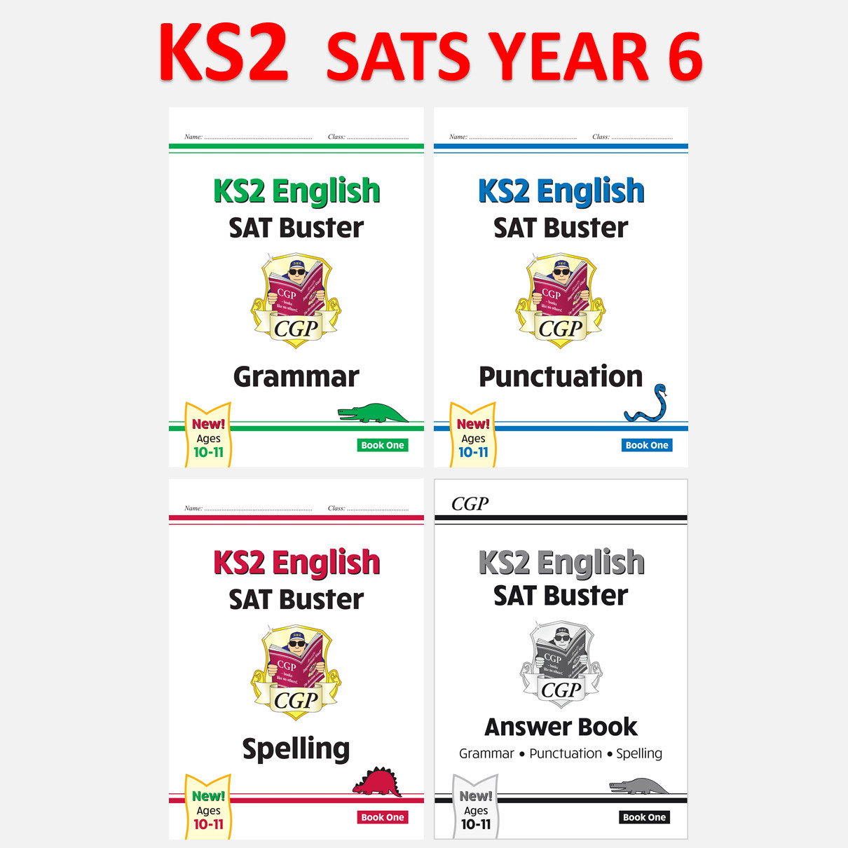 KS2 Year 6 SAT Buster English Grammar Punctuation Spelling with Answer Book 1