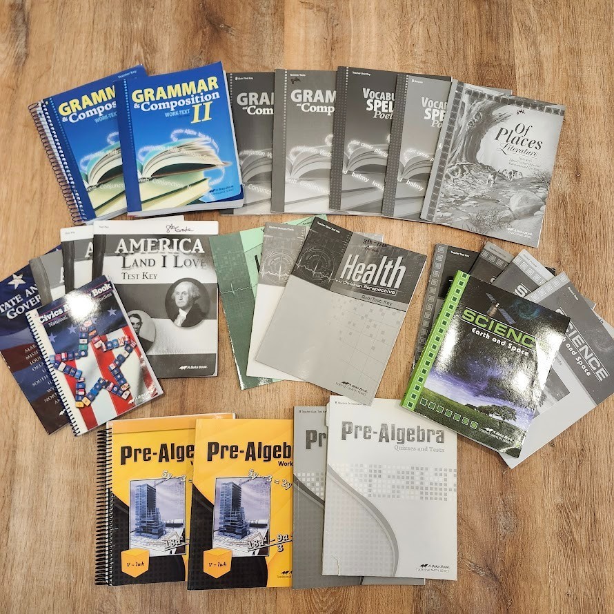ABEKA 8th Grade Curriculum Set English Mathematics Science History Health +