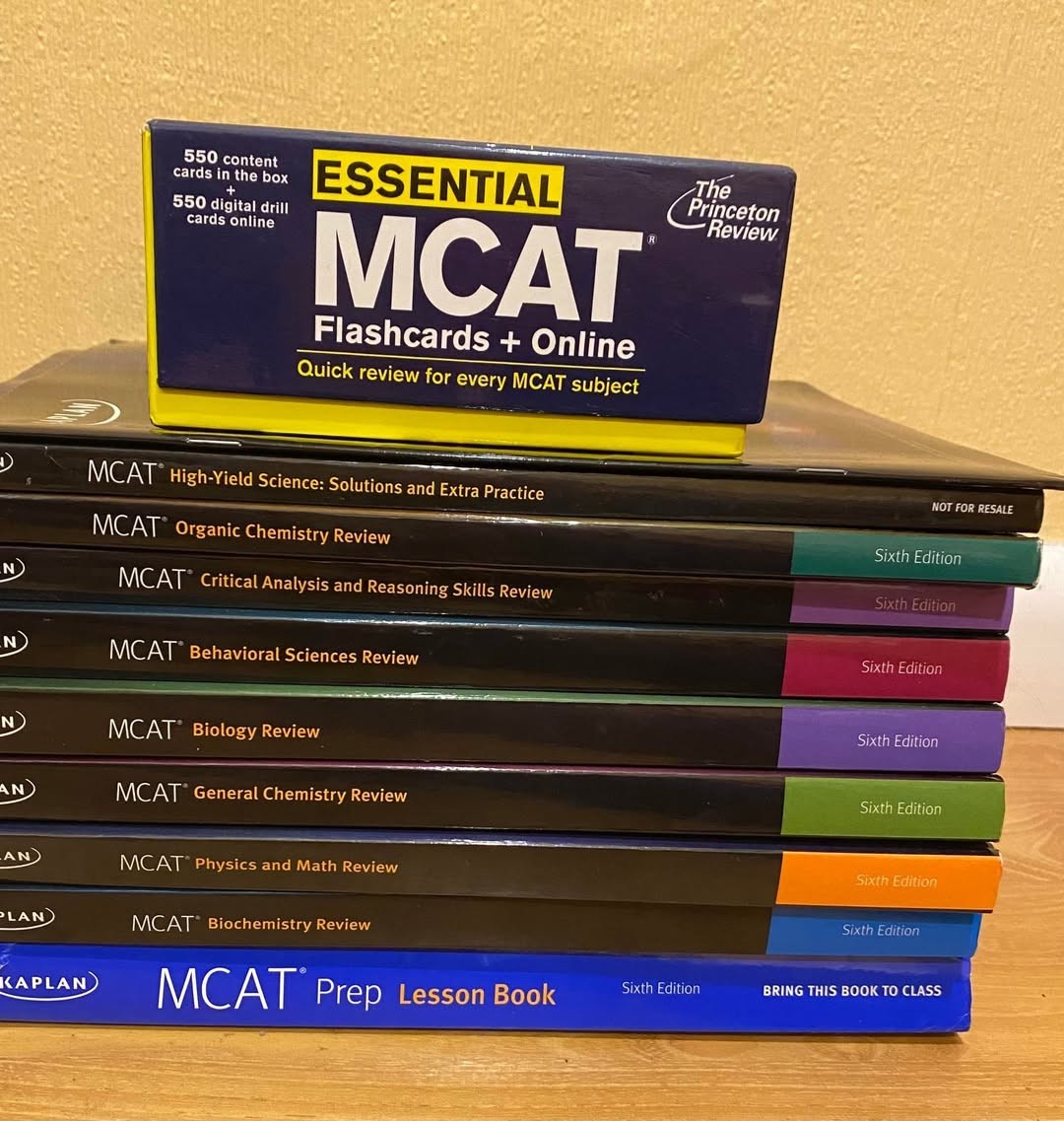 MCAT Kaplan Prep Books 2020 6th Edition with Princeton Review flashcards
