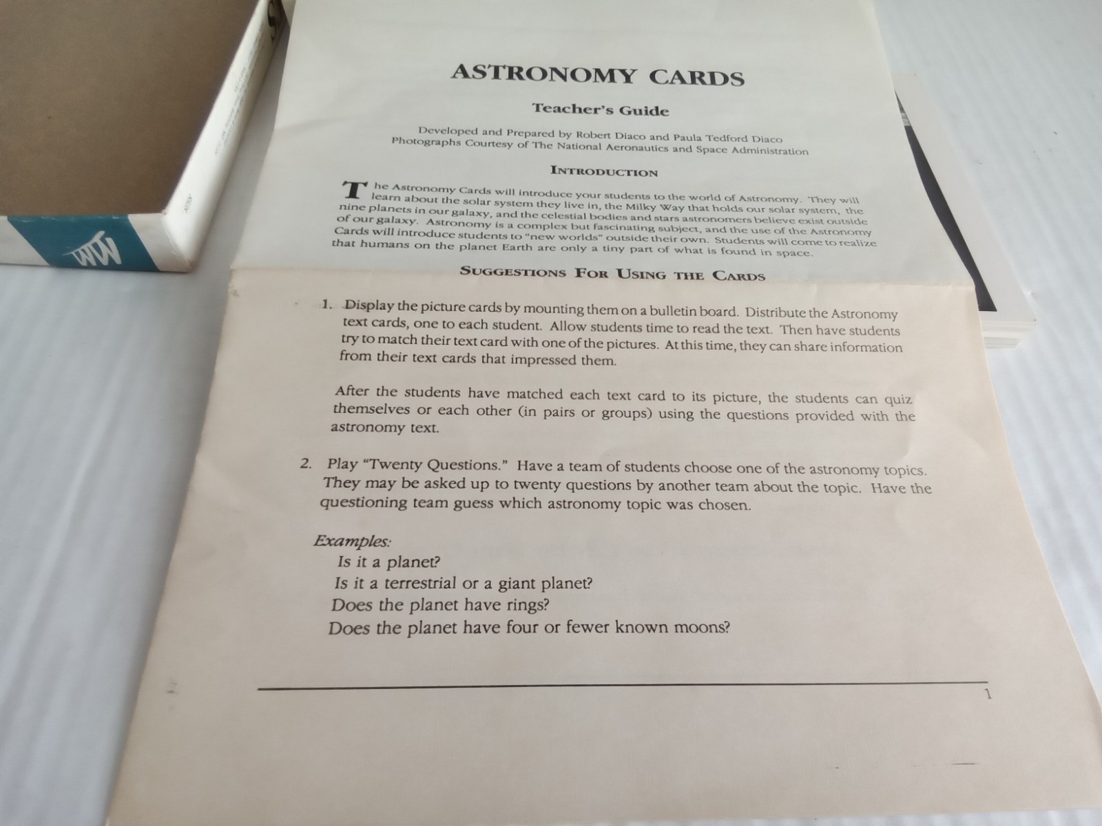 Media Materials Planets Science Study Cards Vintage USA Grades 3 thru 6 Box Set