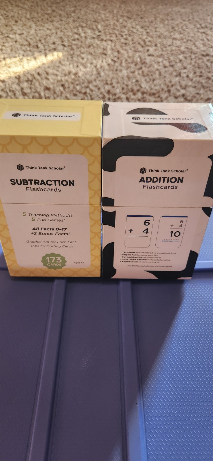 Think Tank Scholar 346 Addition and Subtraction Flash Cards