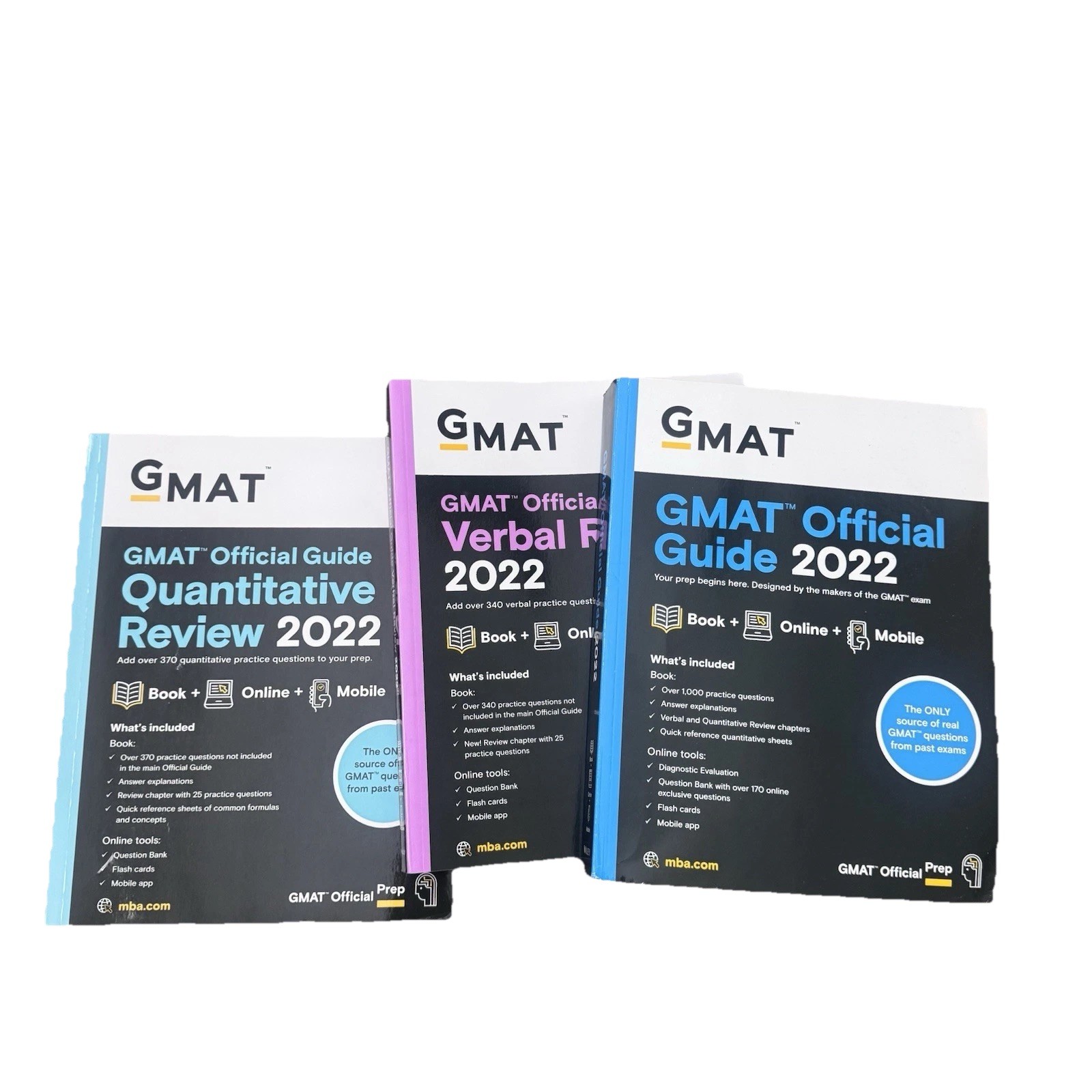 GMAT Official Guide 2022 Bundle – Quant + Verbal + Main (Never Used)