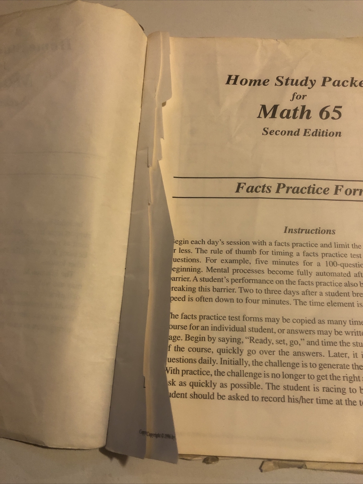 Saxon Math 65 Student Textbook Second Edition 2e Vintage set Lot Tests Solutions