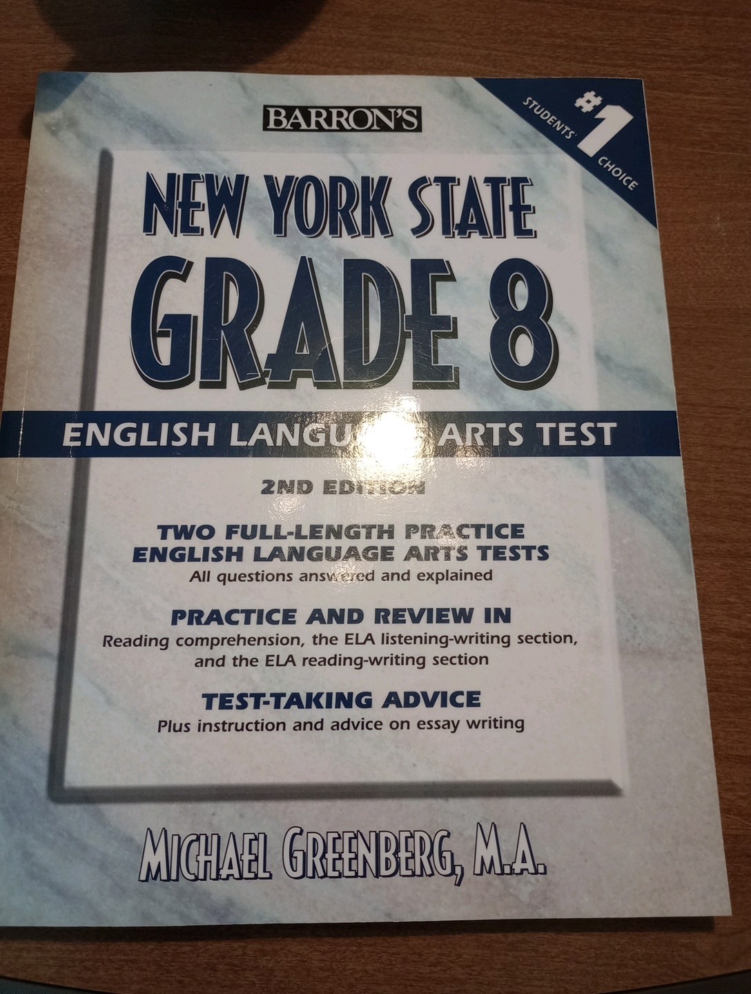 New York State Eighth Grade English Language Arts Barons Review Book