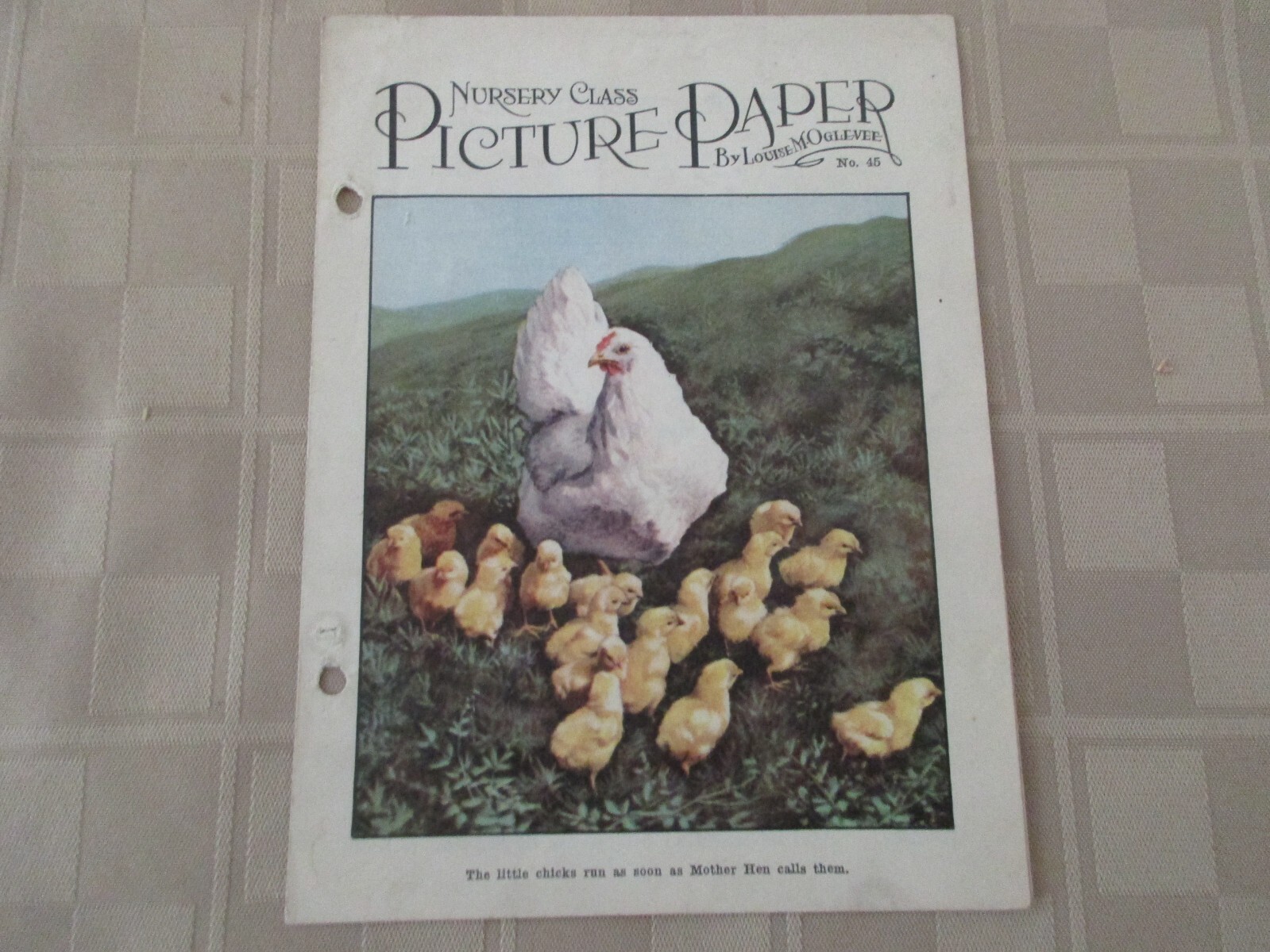 Nursery Class Picture Paper #45-chickens-Louise Oglevee – Vintage