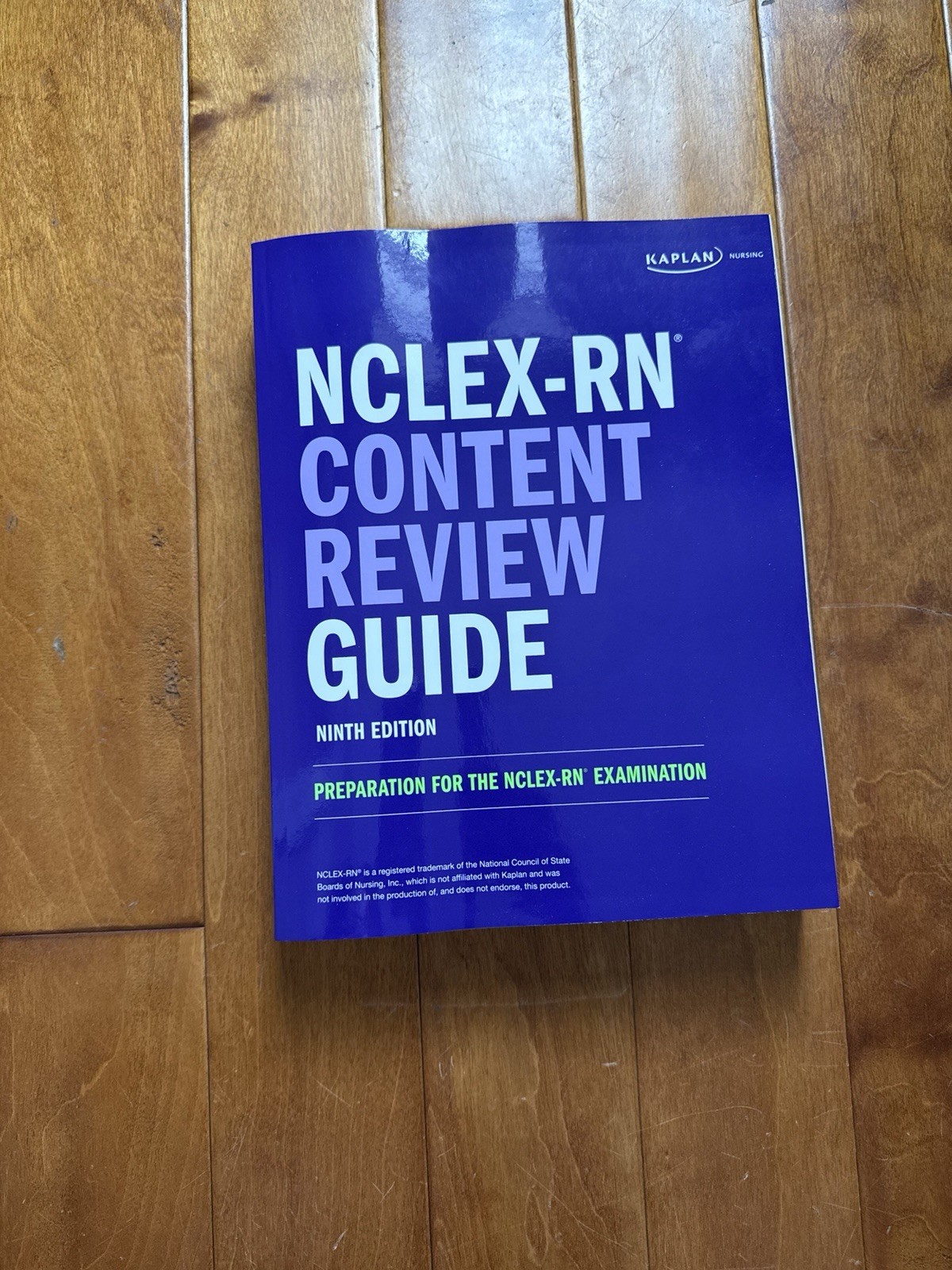 Kaplan NCLEX-RN Content Review Guide 9th Edition Paperback Exam Preparation Book