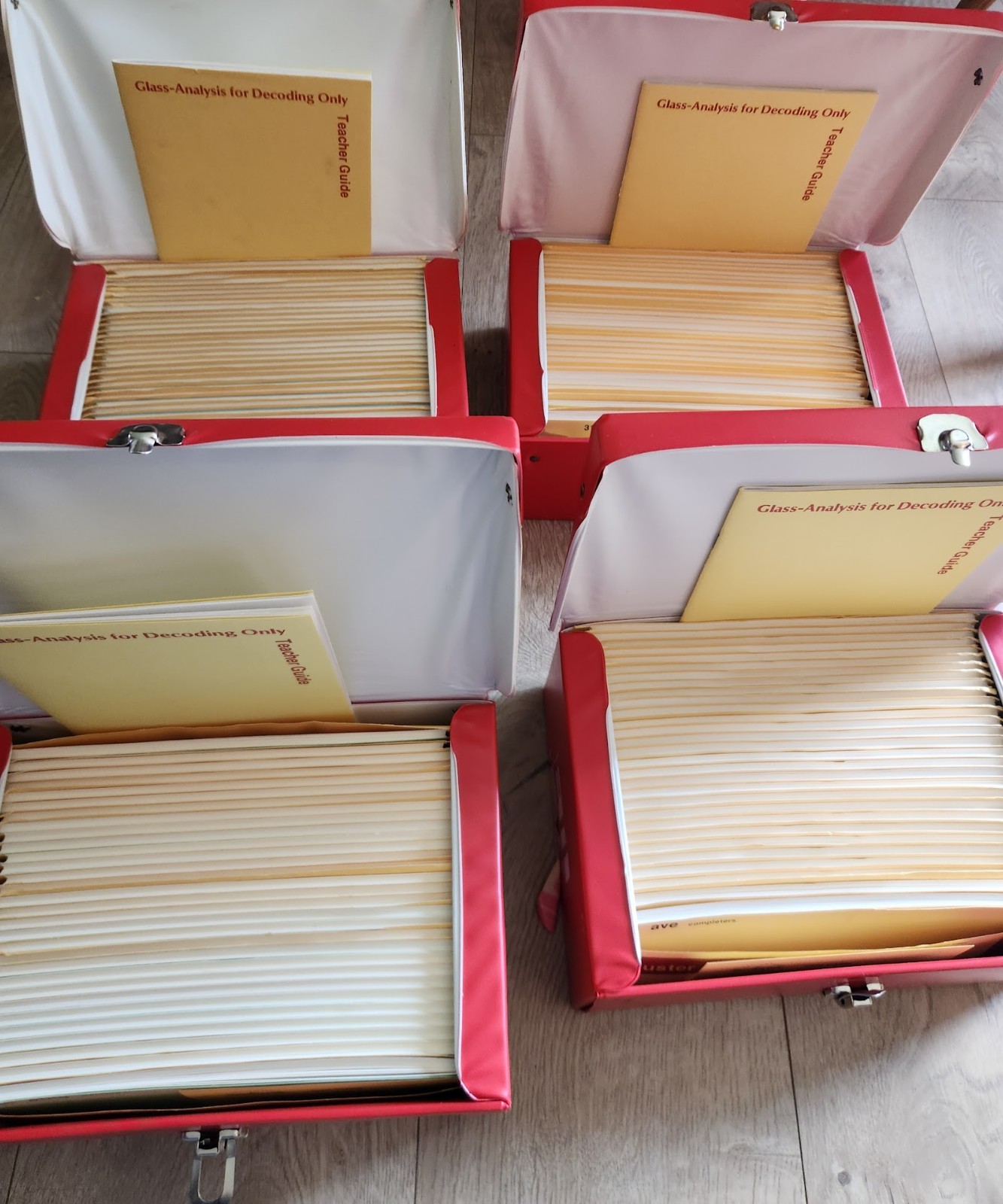 Vintage Glass-Analysis Decoding Only Set 4 Reading Educational Homeschool Set