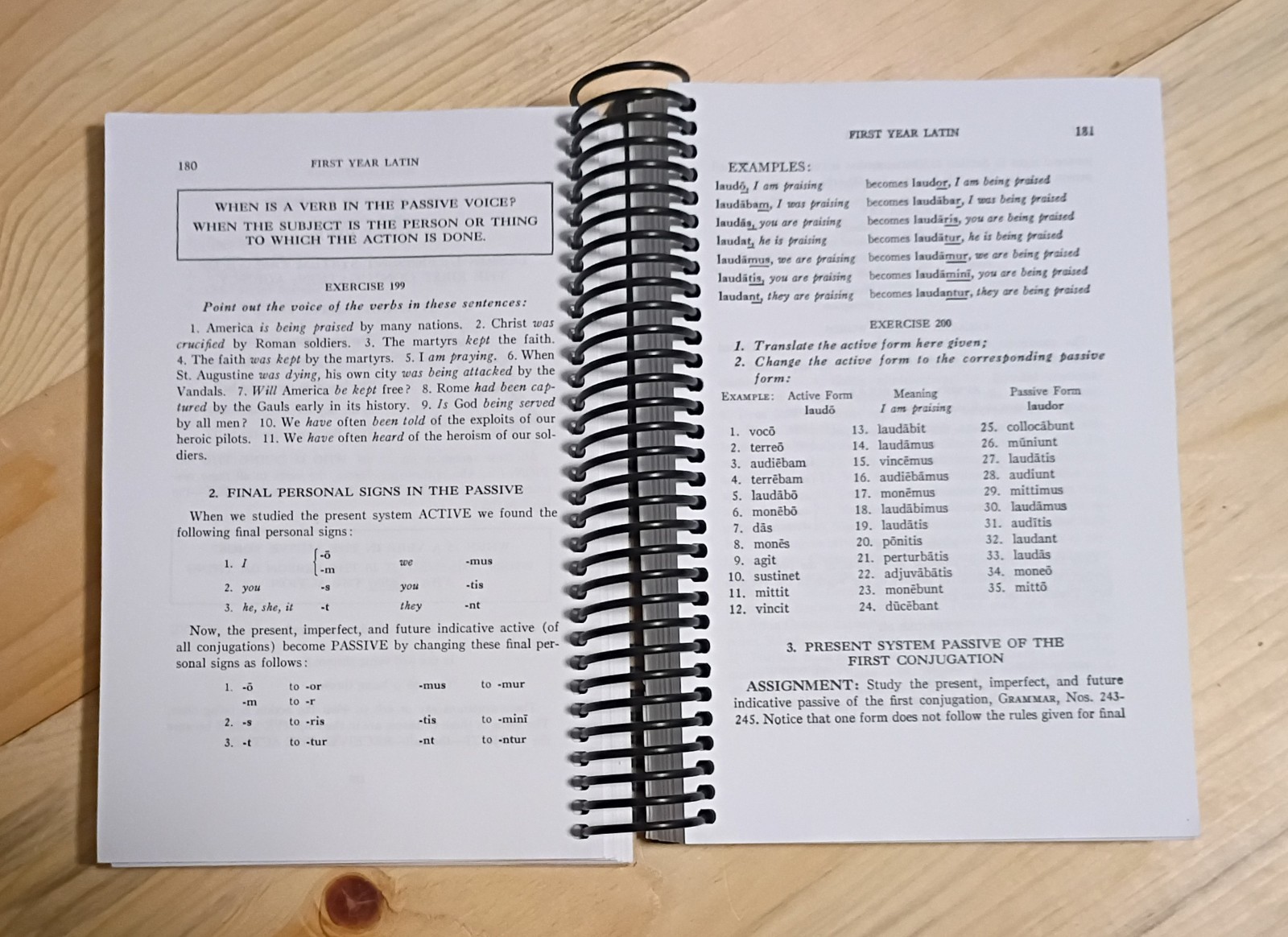 Henle First Year Latin Spiral Bound Study Guide Book Robert J. Henle, S.J.