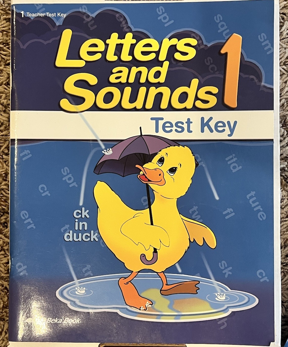 Abeka Letters and Sounds 1 Test Key Teacher Key First Grade 4th Edition