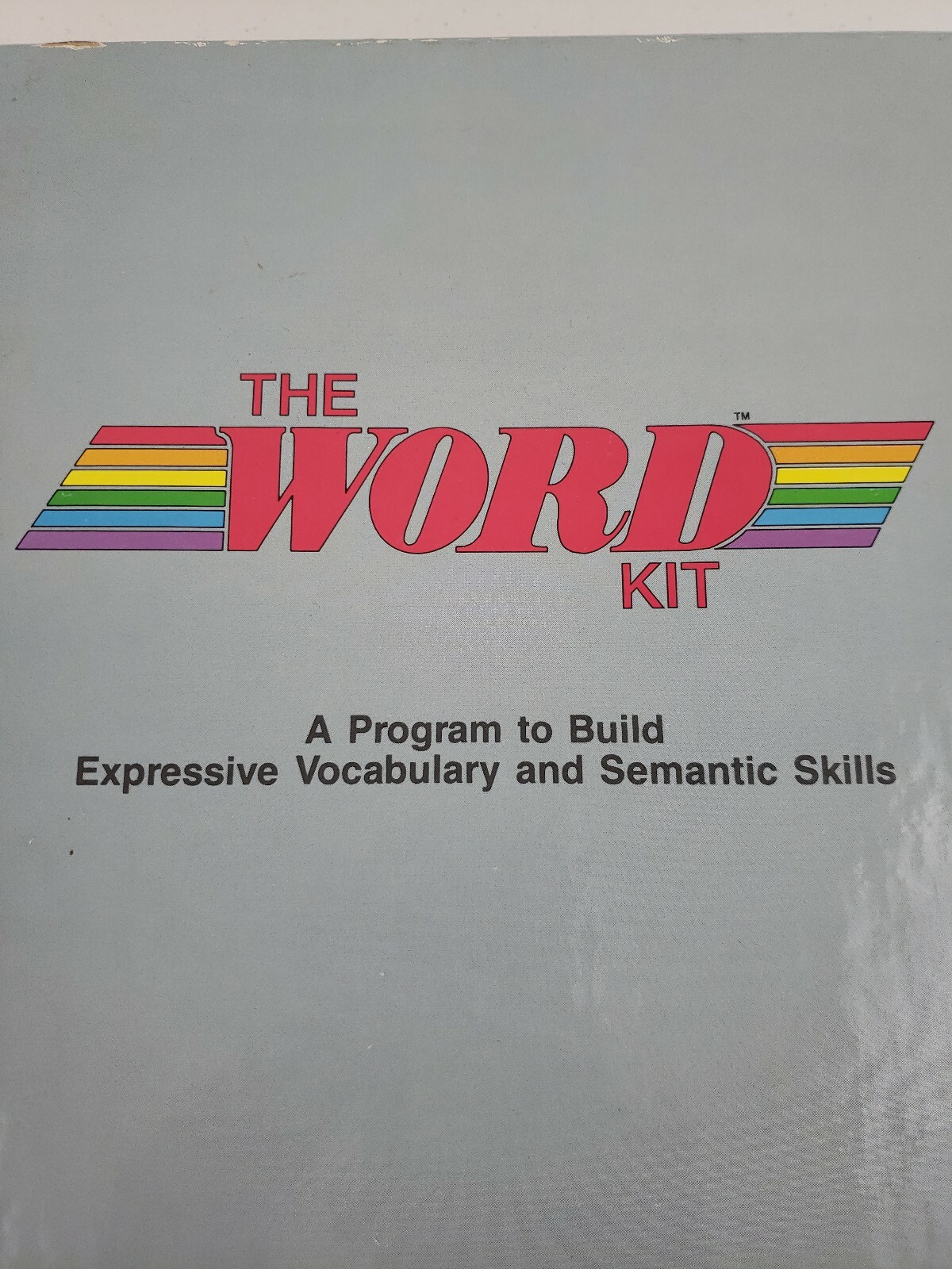 The Word Kit Program for Expressive Vocabulary LinguiSystems Learning Game CMPLT