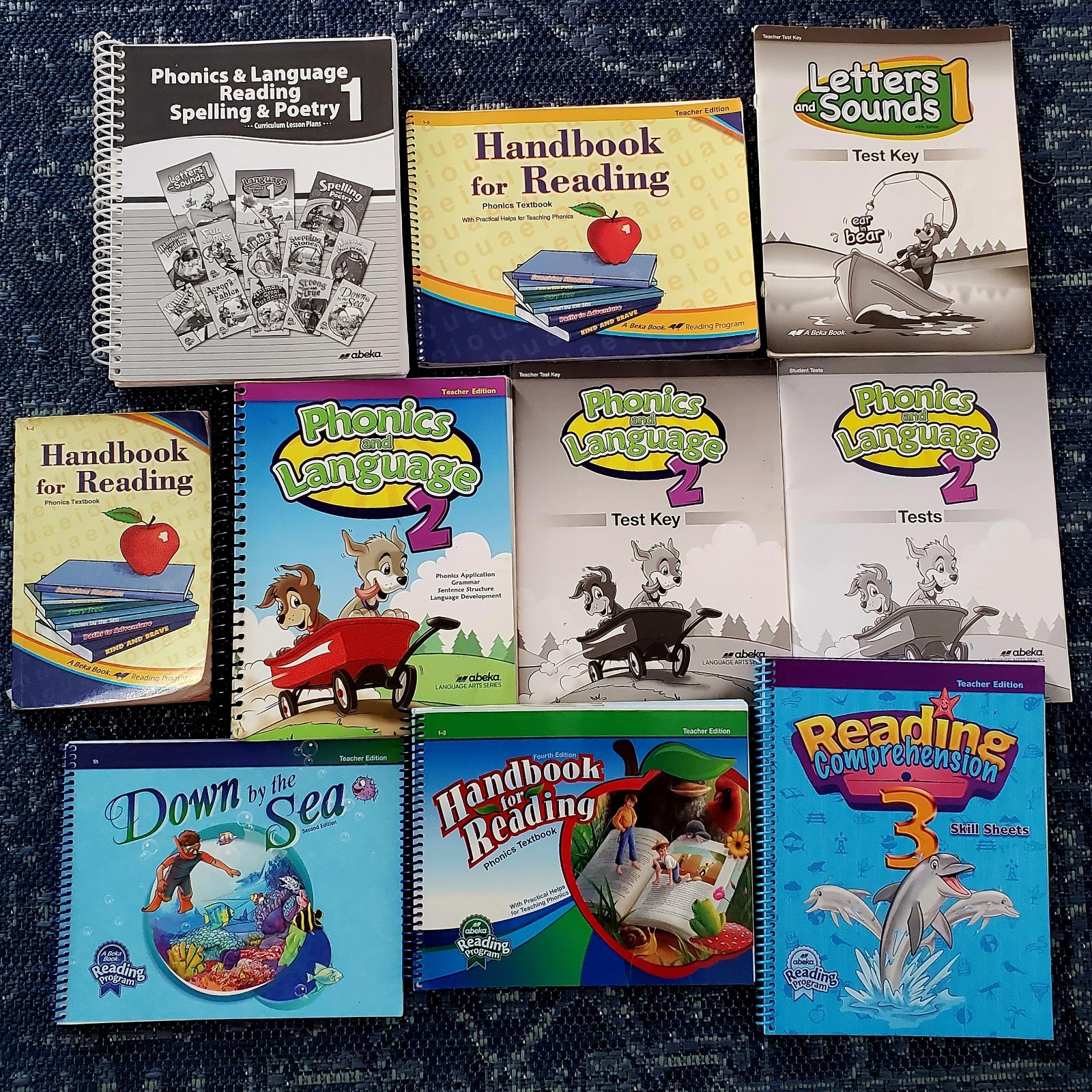 Abeka A Beka 1st-3rd Grade Lot Teacher Edition Books Test Key Handbooks Tests