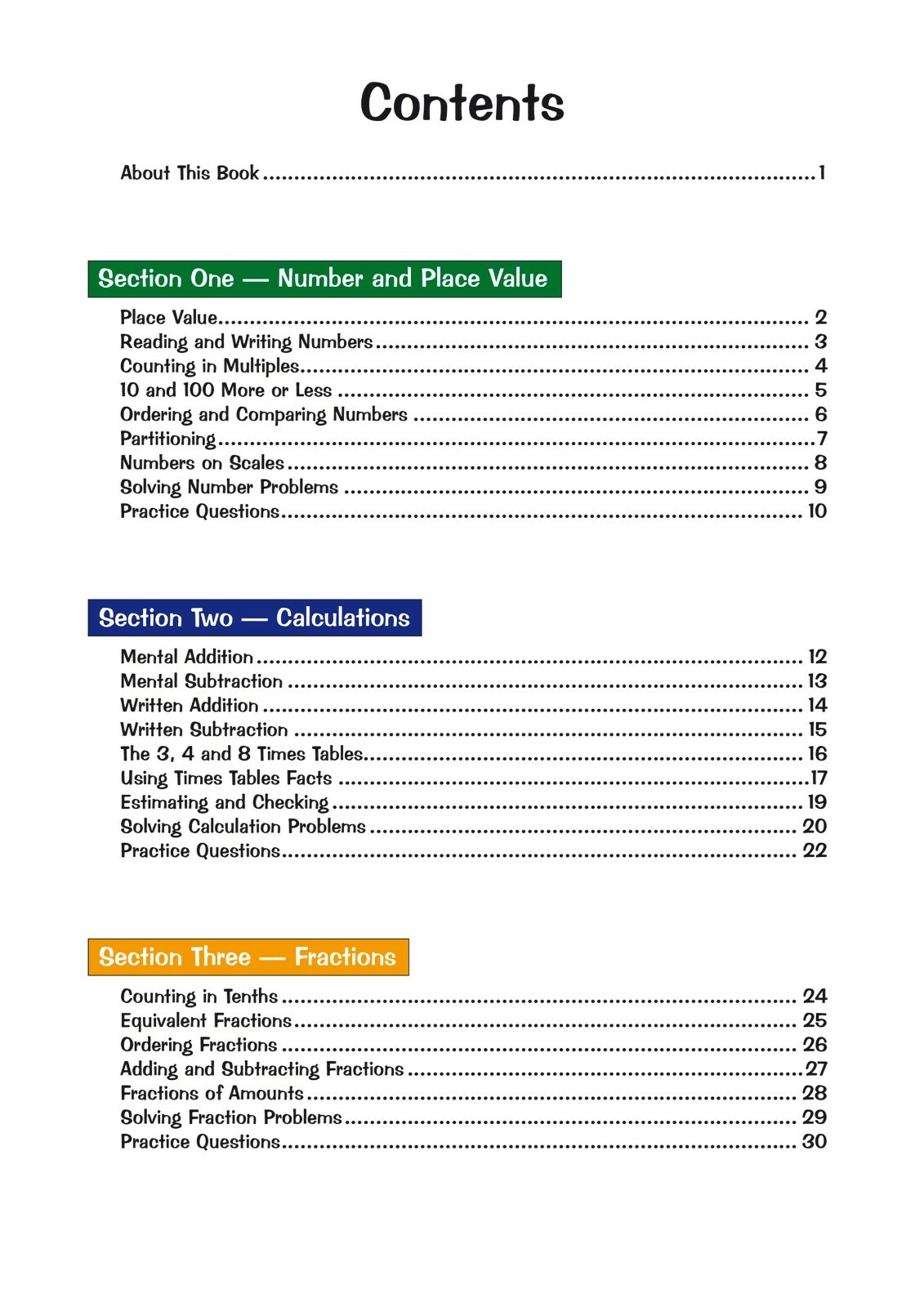 KS2 Year 3 Targeted Maths Study & Question Workbooks with Answer Ages 7-8 CGP