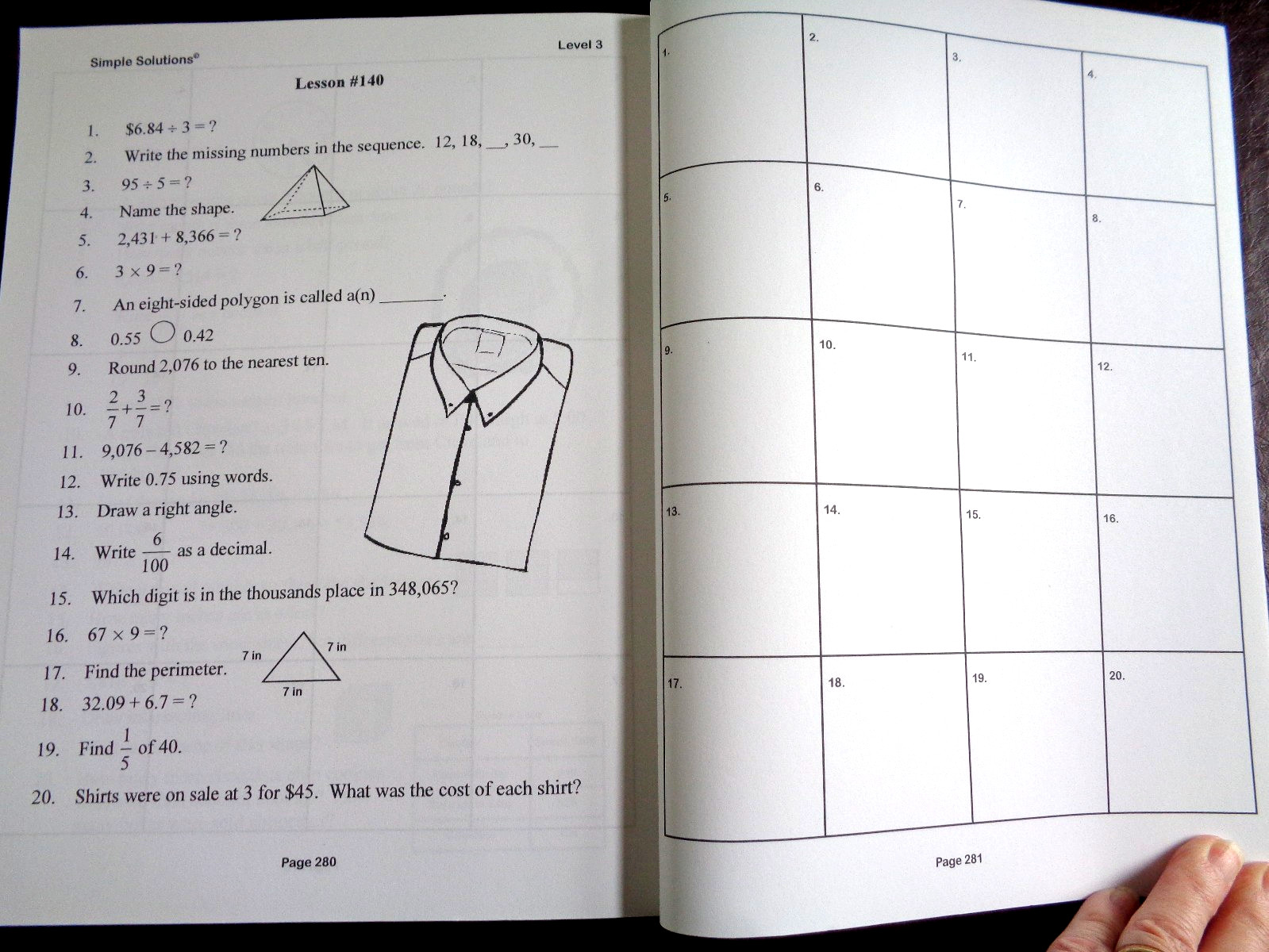 Simple Solutions Level 3 Mathematics Student Workbook PB 2003 w/Answer CD