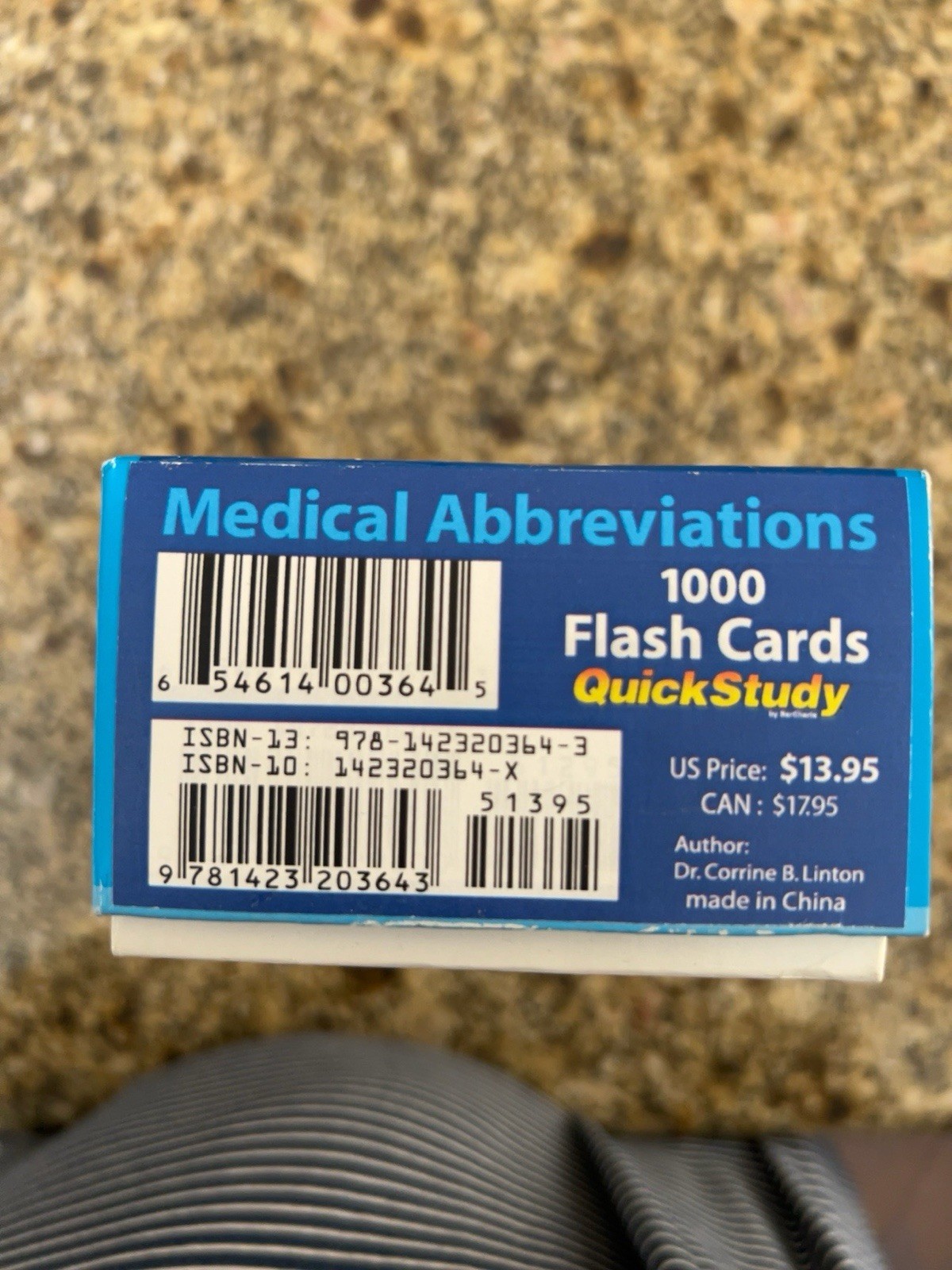 QuickStudy Medical Abbreviations Flash Cards 1000-Card Set, Tabbed by Topic