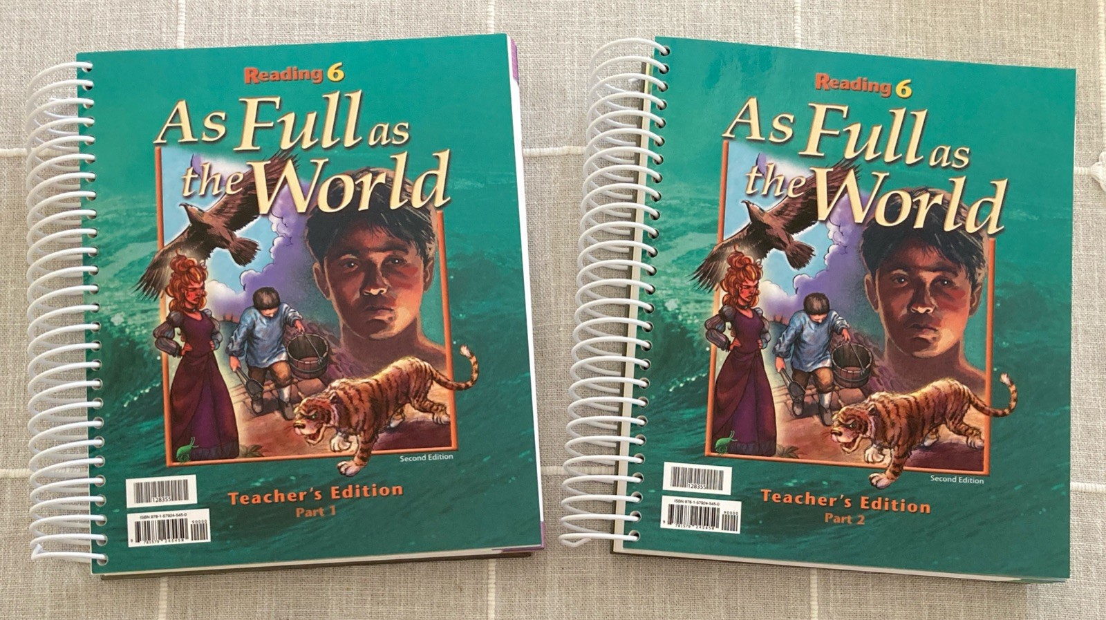 NEW BJU Press 6th grade READING 6 Teacher Edition Part 1 & 2 128355 Bob Jones