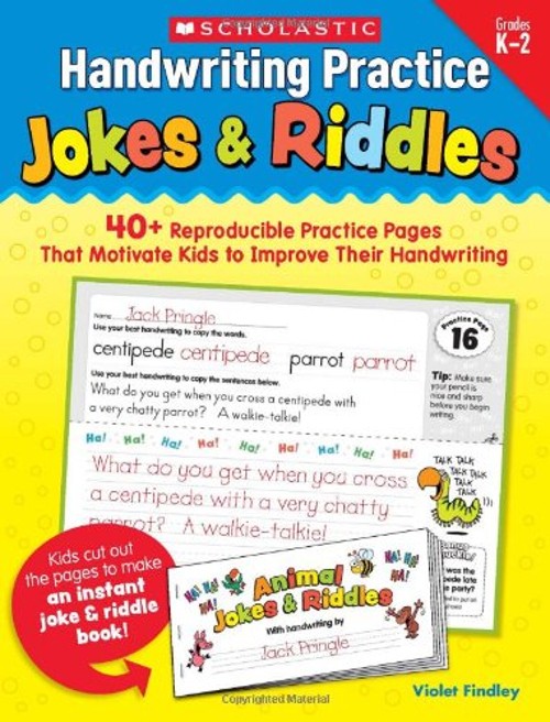 Handwriting Practice: Jokes and Riddles Paperback Violet Findley