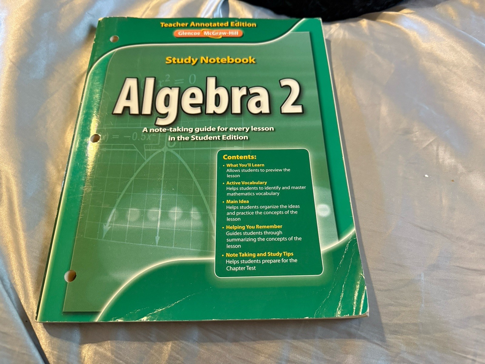 Merrill Algebra 2 Ser.: Algebra 2, Study Notebook by McGraw Hill (2011, Trade…