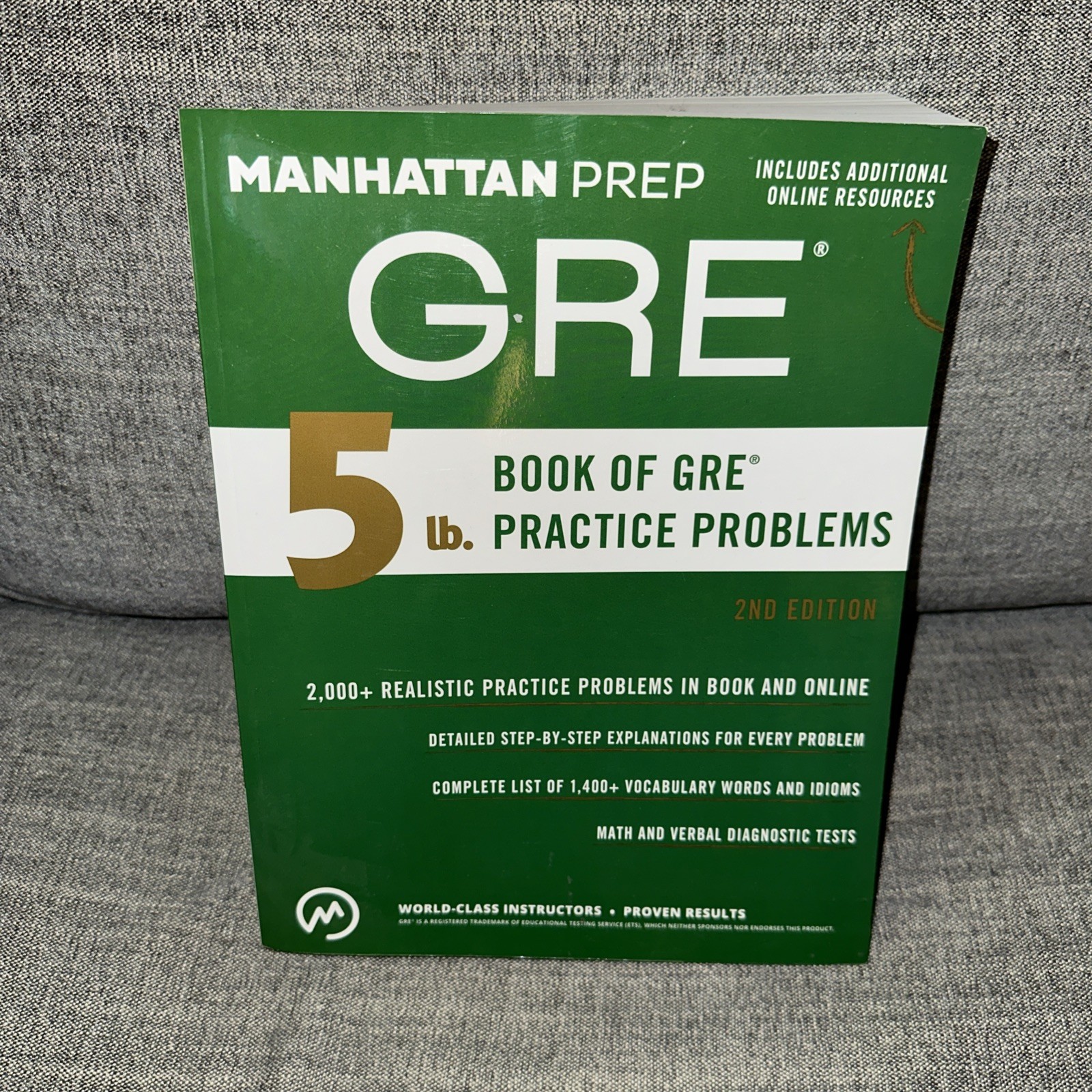 GRE 2nd Ed Manhattan PREP 5lb Book Of GRE Practice Problems