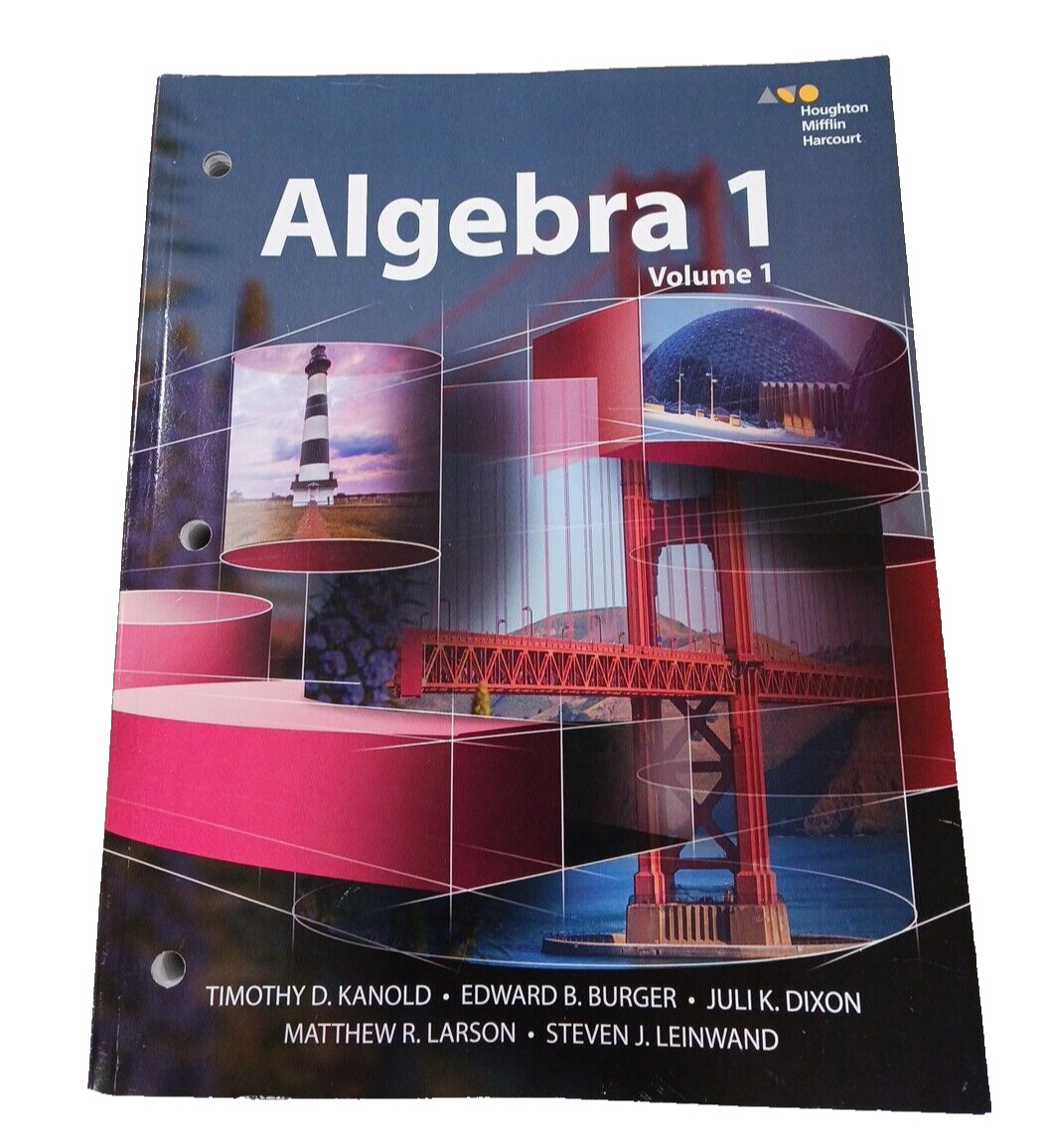 Houghton Mifflin Harcourt Algebra 1 Volume 1 Interactive Student Textbook