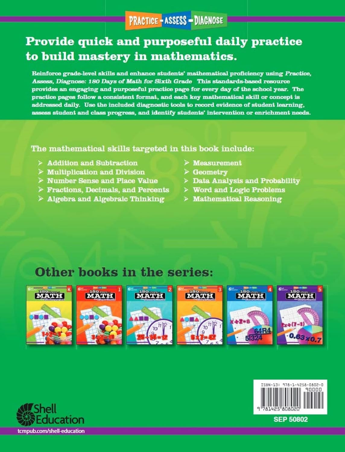 180 Days™: Includes Reading 2Nd Edition, Writing, and Math for 6Th Grade Practic