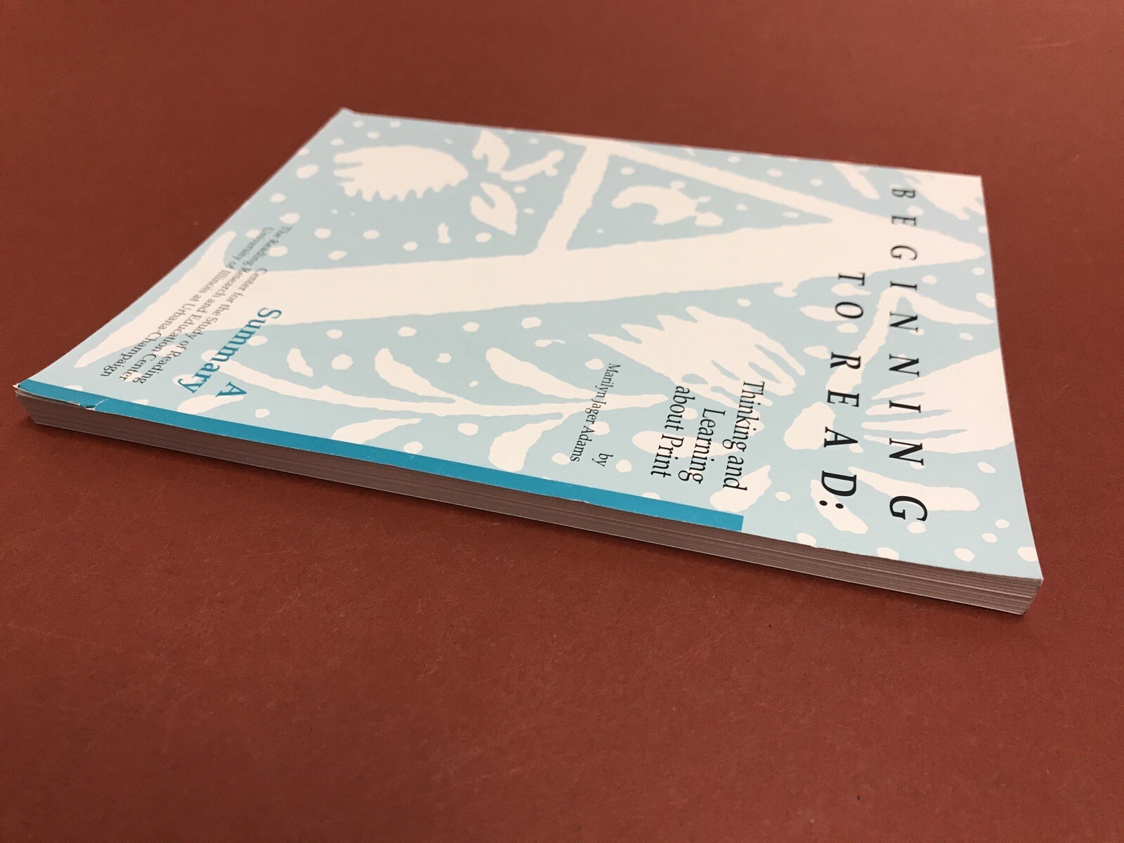Beginning To Read: Thinking And Learning About Print, Marilyn Adams