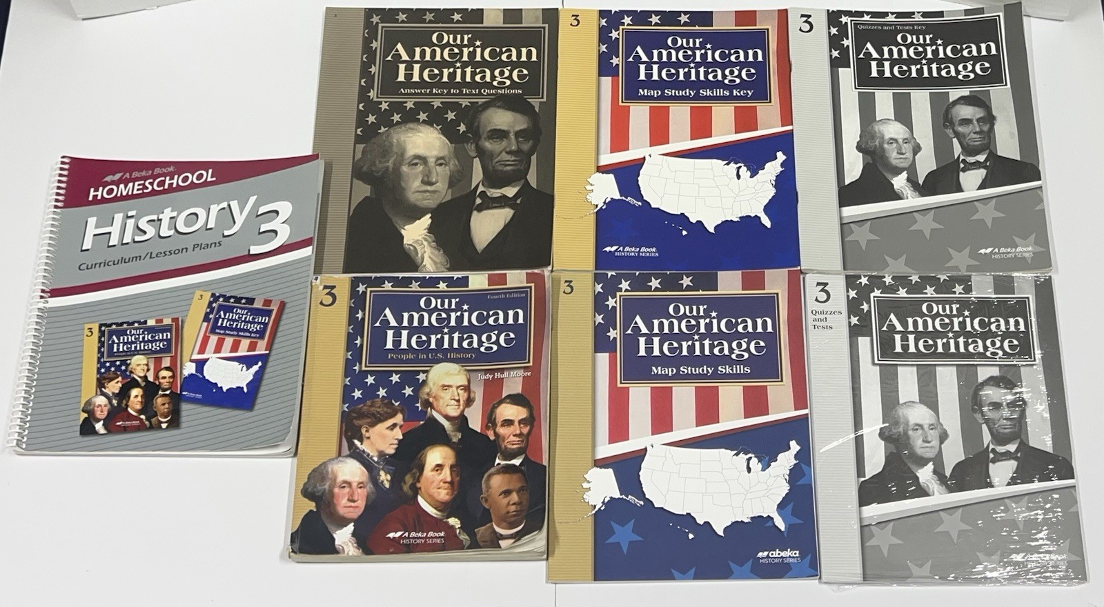 Abeka Our American Heritage complete set 4th Ed. 3rd Grade History homeschool
