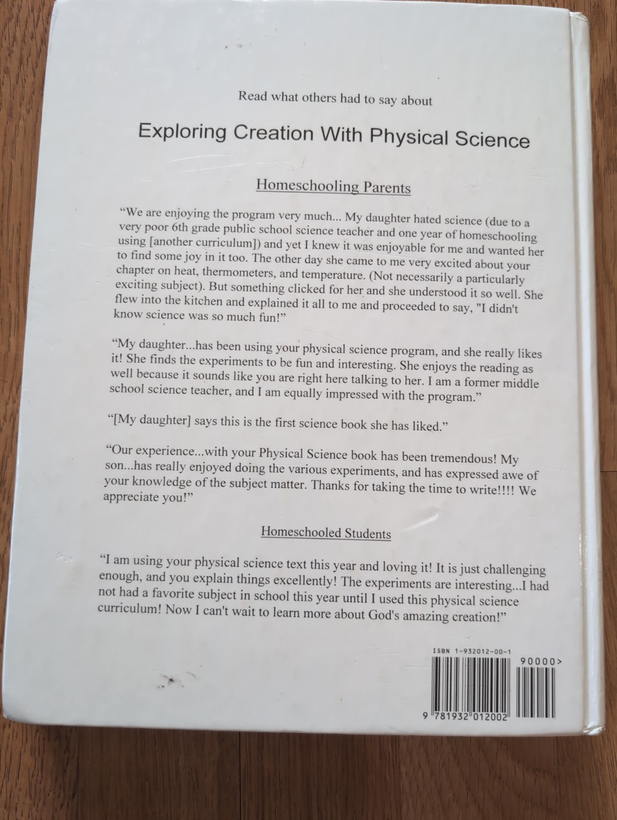 Exploring Creation with Physical Science Text AND Solutions Dr. Jay L. Wile