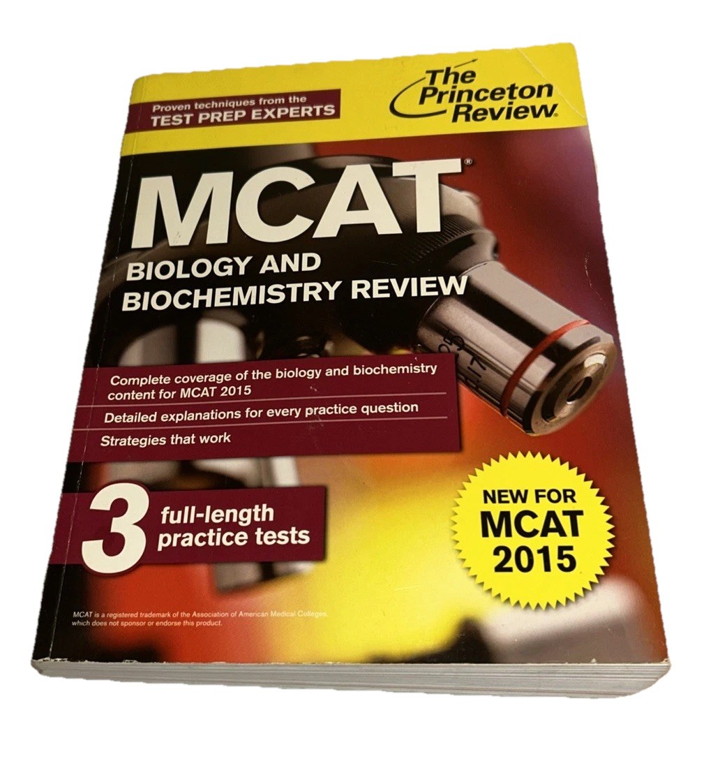 Princeton Review MCAT Biology Biochemistry Review 2015 Pre-Med Test Prep Book