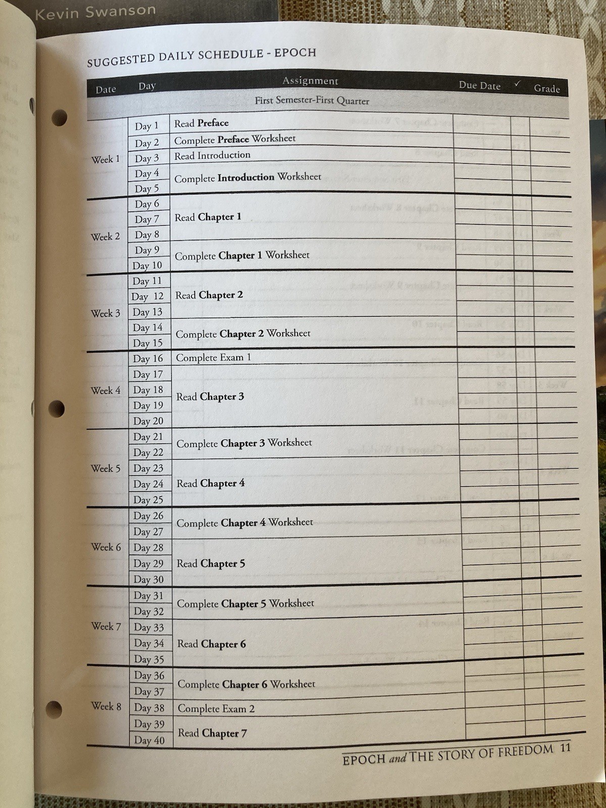 Generations 12th Grade Curriculum