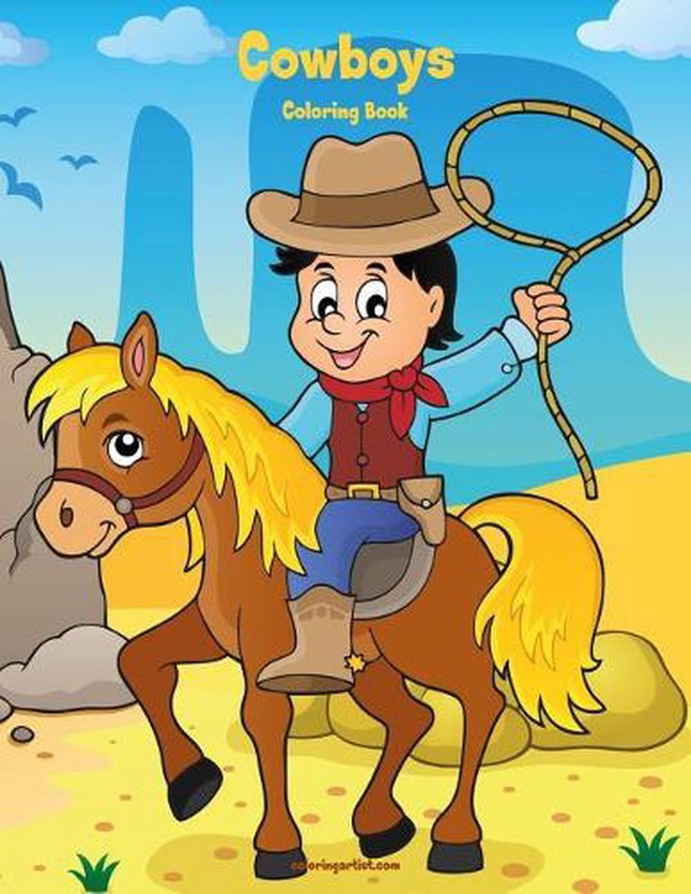 Cowboys Coloring Book 1 by Nick Snels (English) Paperback Book