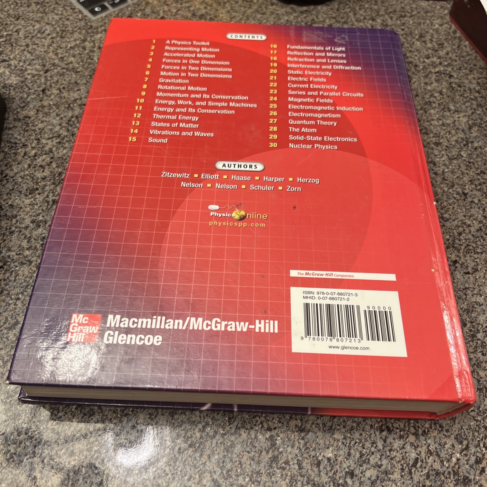 Glencoe Physics: Principles & Problems, by McGraw Hill (2007, Hardcover)