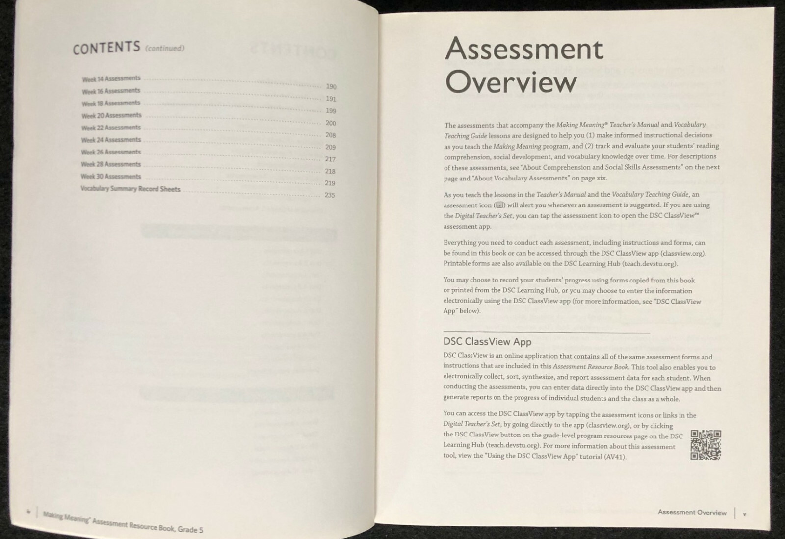 5th – Making Meaning READING ASSESSMENT PREP GUIDE/ASSESSMENT RESOURCE (2015)