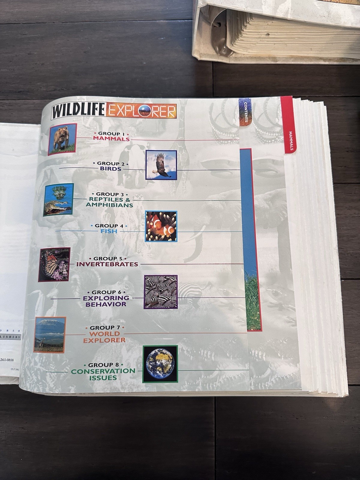 Wildlife Explorer Binder Groups 1-8 — 600+ Cards & Tabs Educational Homeschool