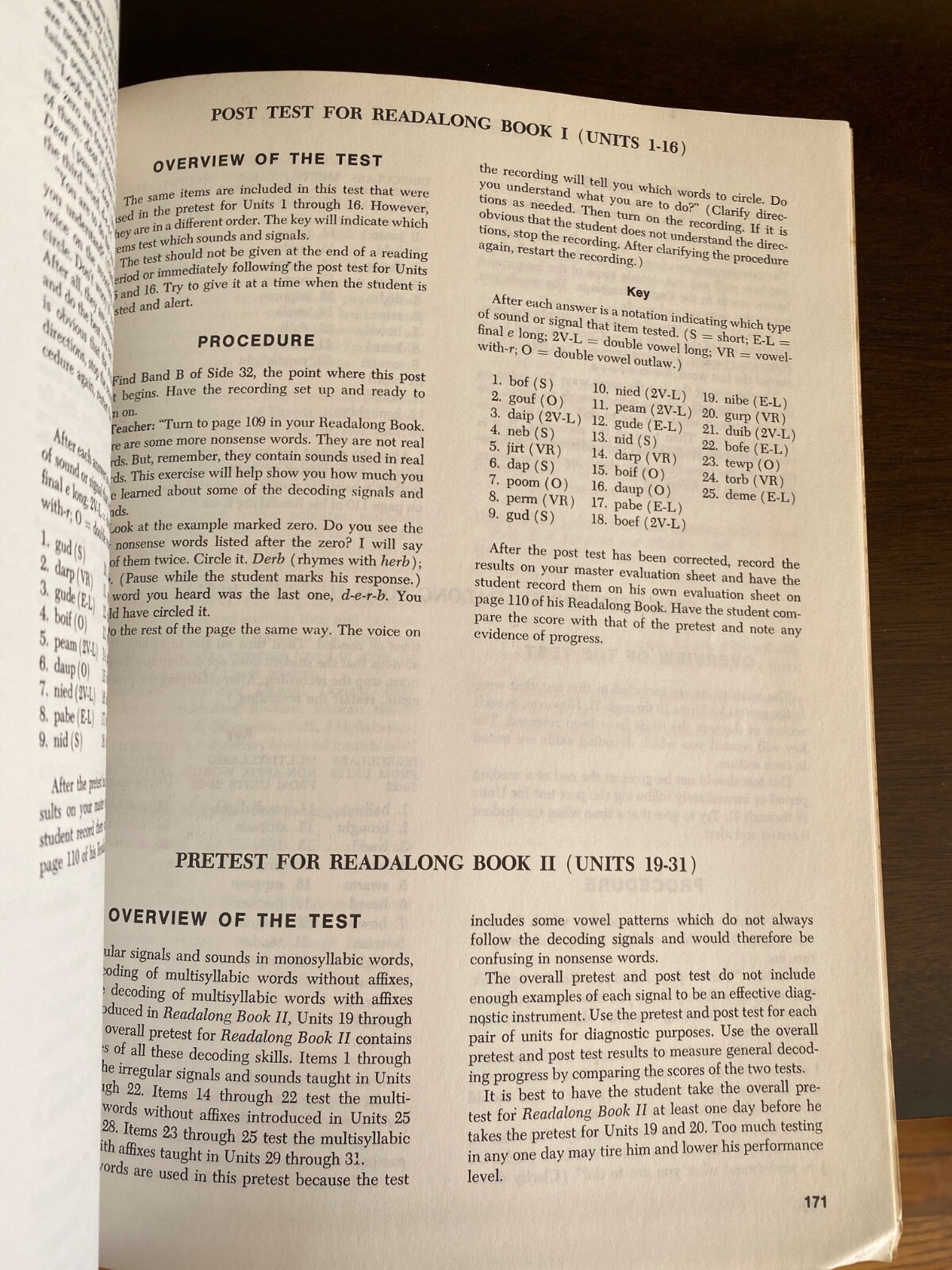Vintage 1968 Decoding For Reading Teacher’s Guide Macmillan book PB # 27204