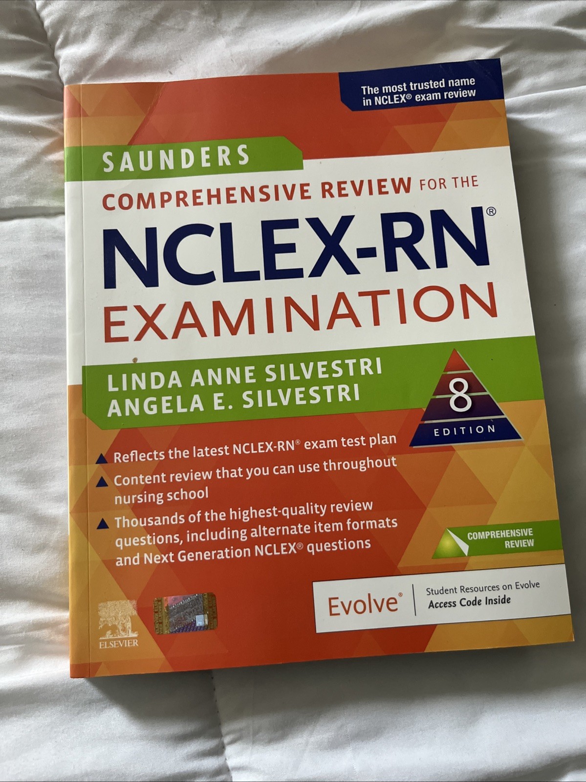 Saunders NCLEX Nursing Review and Testing Study Guide Book ISBN 9780323358415